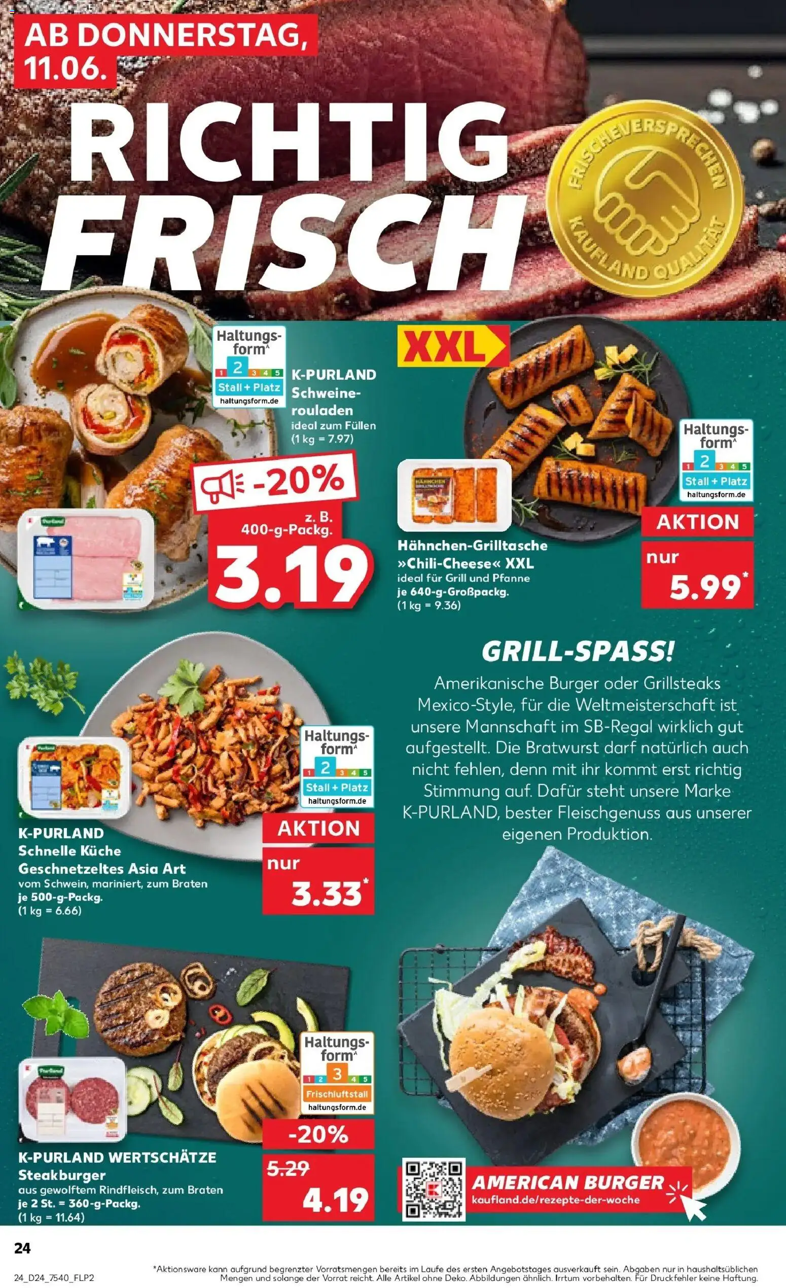 Kaufland Prospekt Meerane – gültig ab 08.06.2026 | Seite: 33 | Produkte: Grill, Küche, Burger, Steak