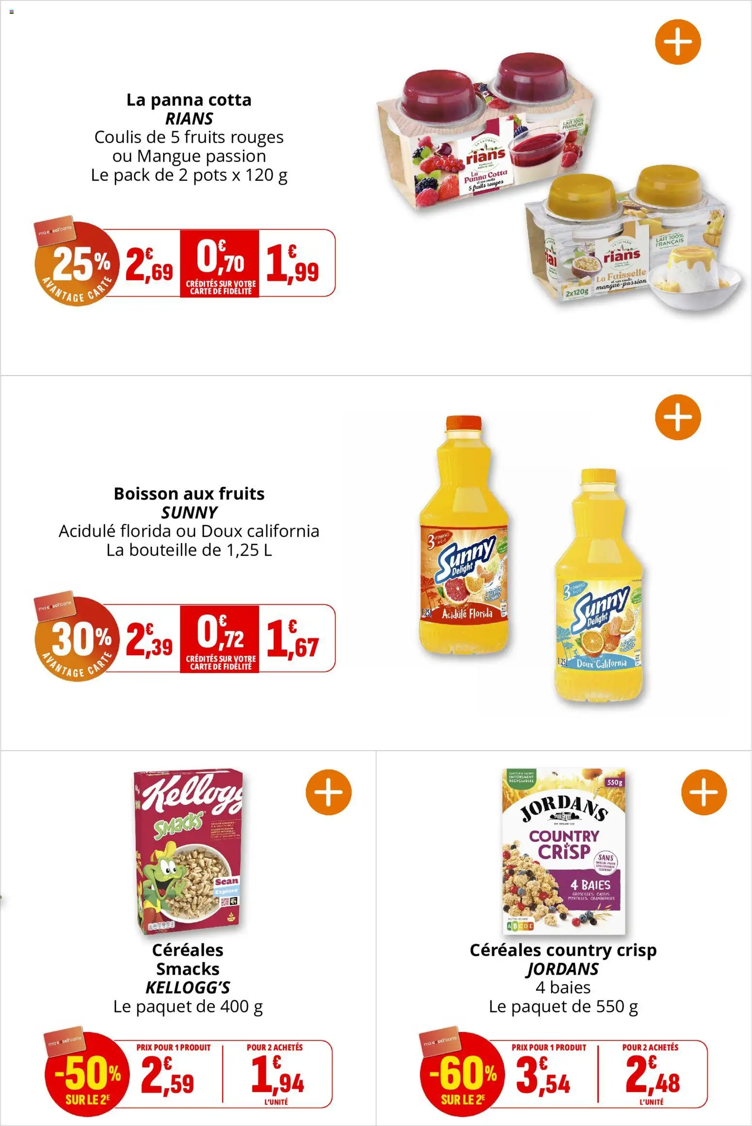 {H1} | Page: 22 | Produits: Mangue, Lait, Céréales