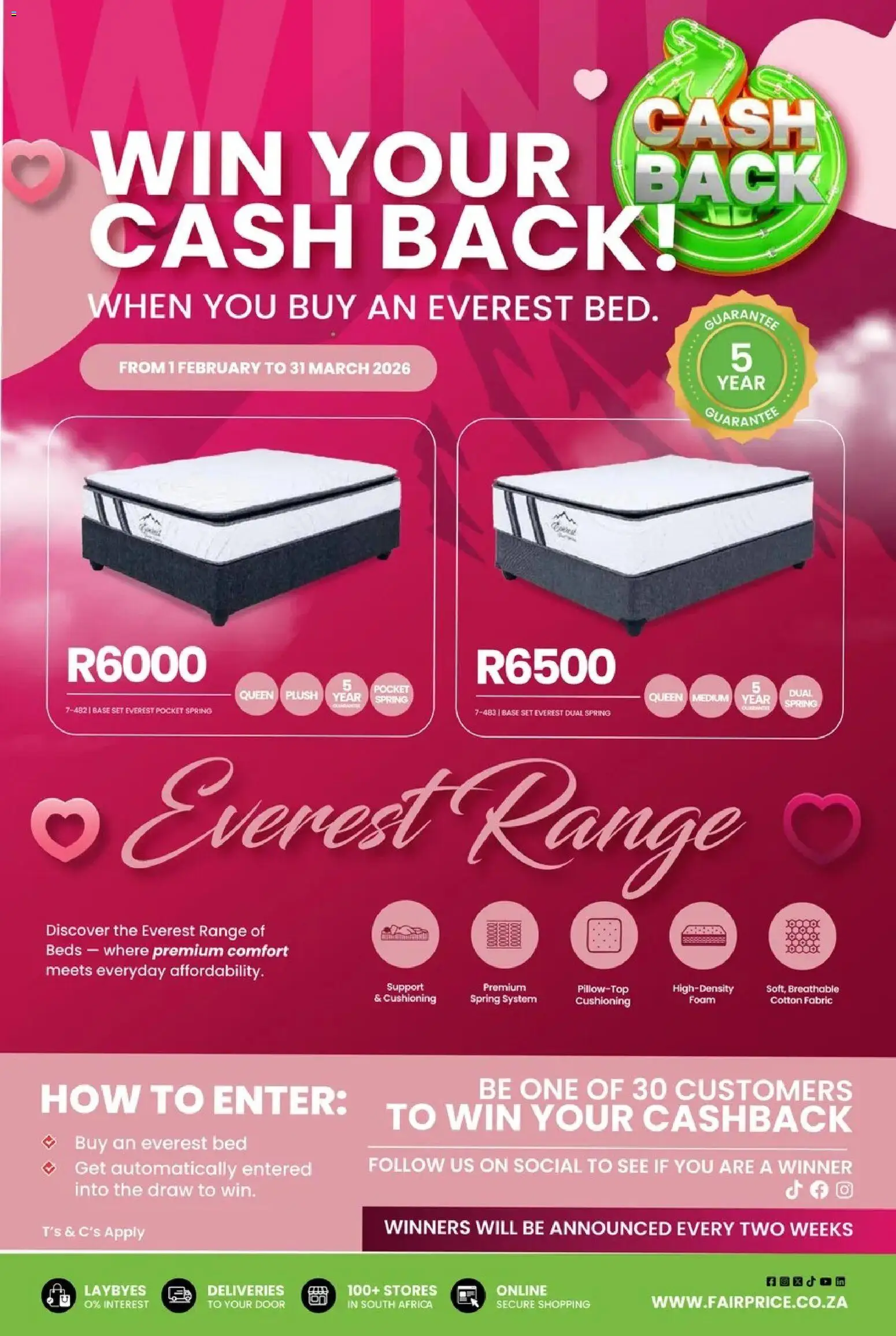 New Fair Price catalogue – valid from 01/02/2026 | Page: 19 | Products: Bed, Foam