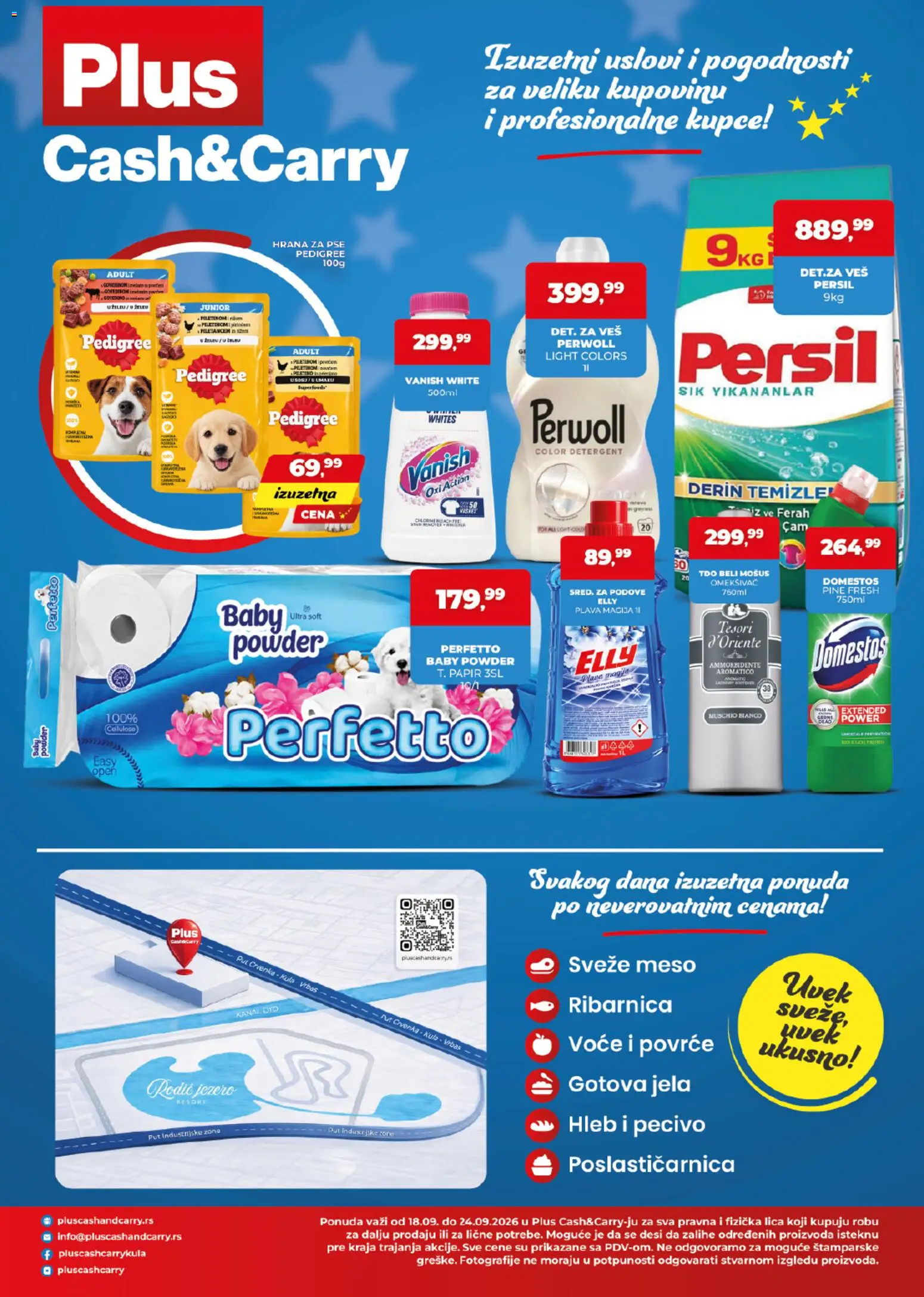 Plus Cash & Carry katalog - važi od 18.09.2026 | Strana: 4 | Proizvode: Pedigree, Gotova jela, Meso, Hleb