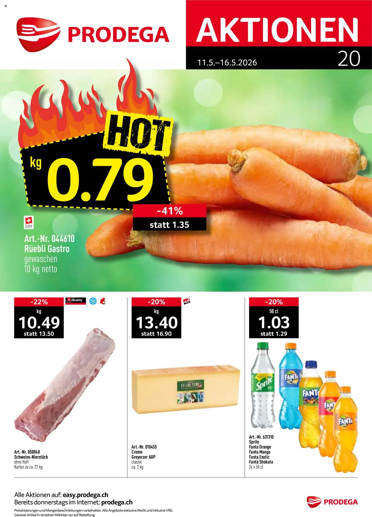 🛍️ Prodega aktionen ab 11.05.2026 » Entdecken Sie exklusive Rabatte und sparen Sie noch heute! 💰 | Schweiz