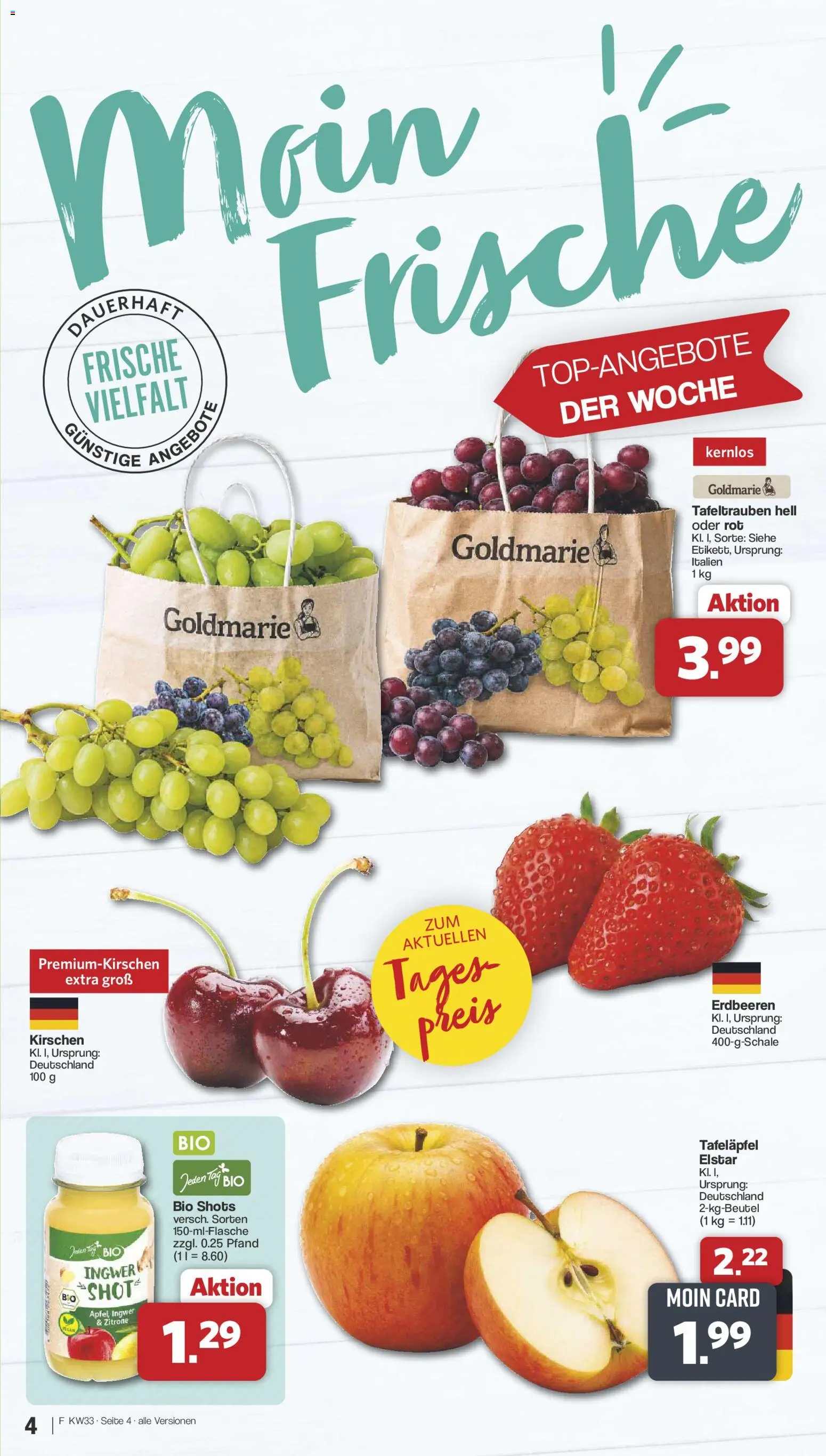 Famila Nordwest Prospekt – gültig ab 10.08.2026 | Seite: 4 | Produkte: Kirschen, Zitrone, Erdbeeren