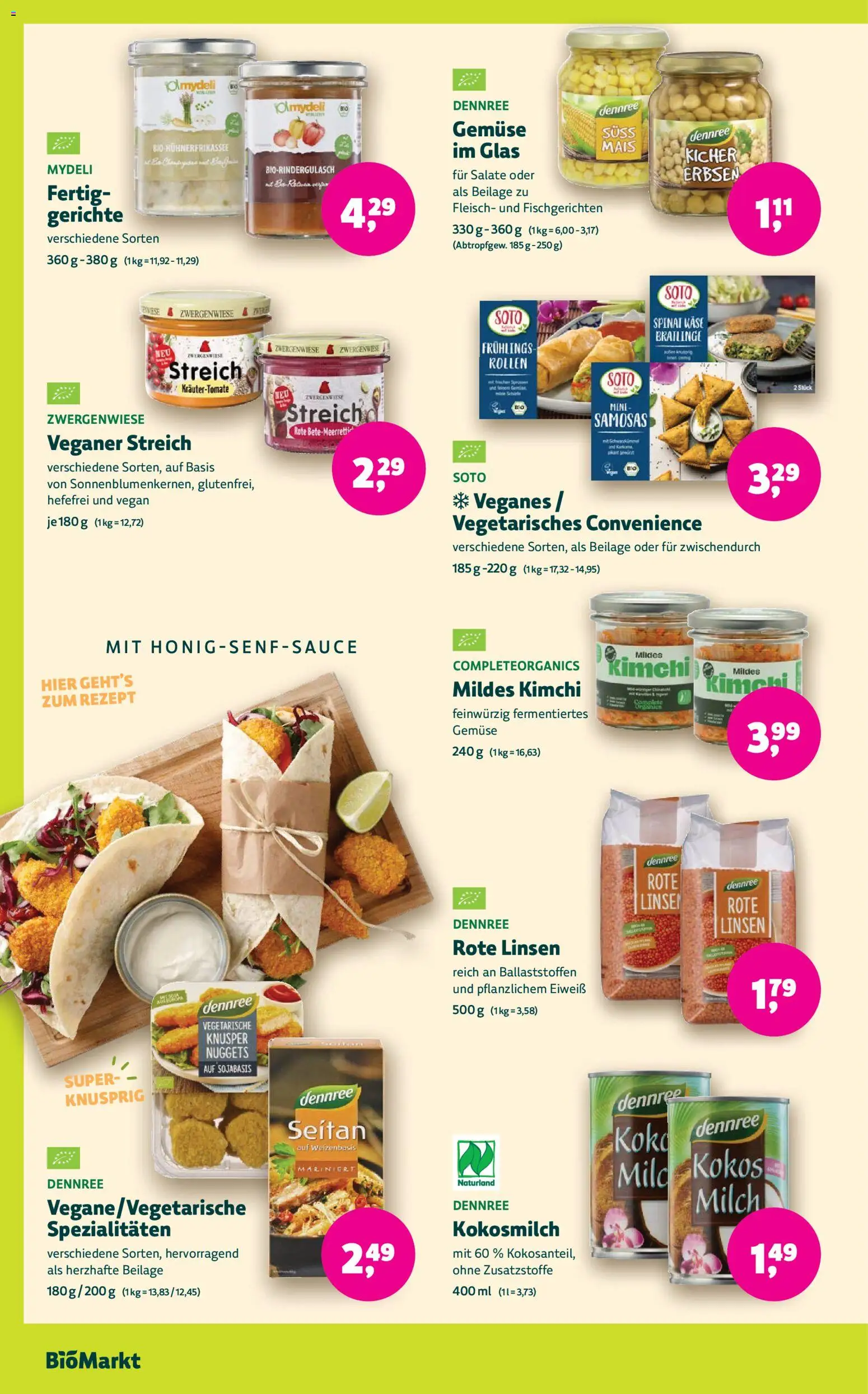 BioMarkt Prospekt – gültig ab 07.10.2026 | Seite: 10 | Produkte: Mais, Gerichte, Fleisch, Erbsen