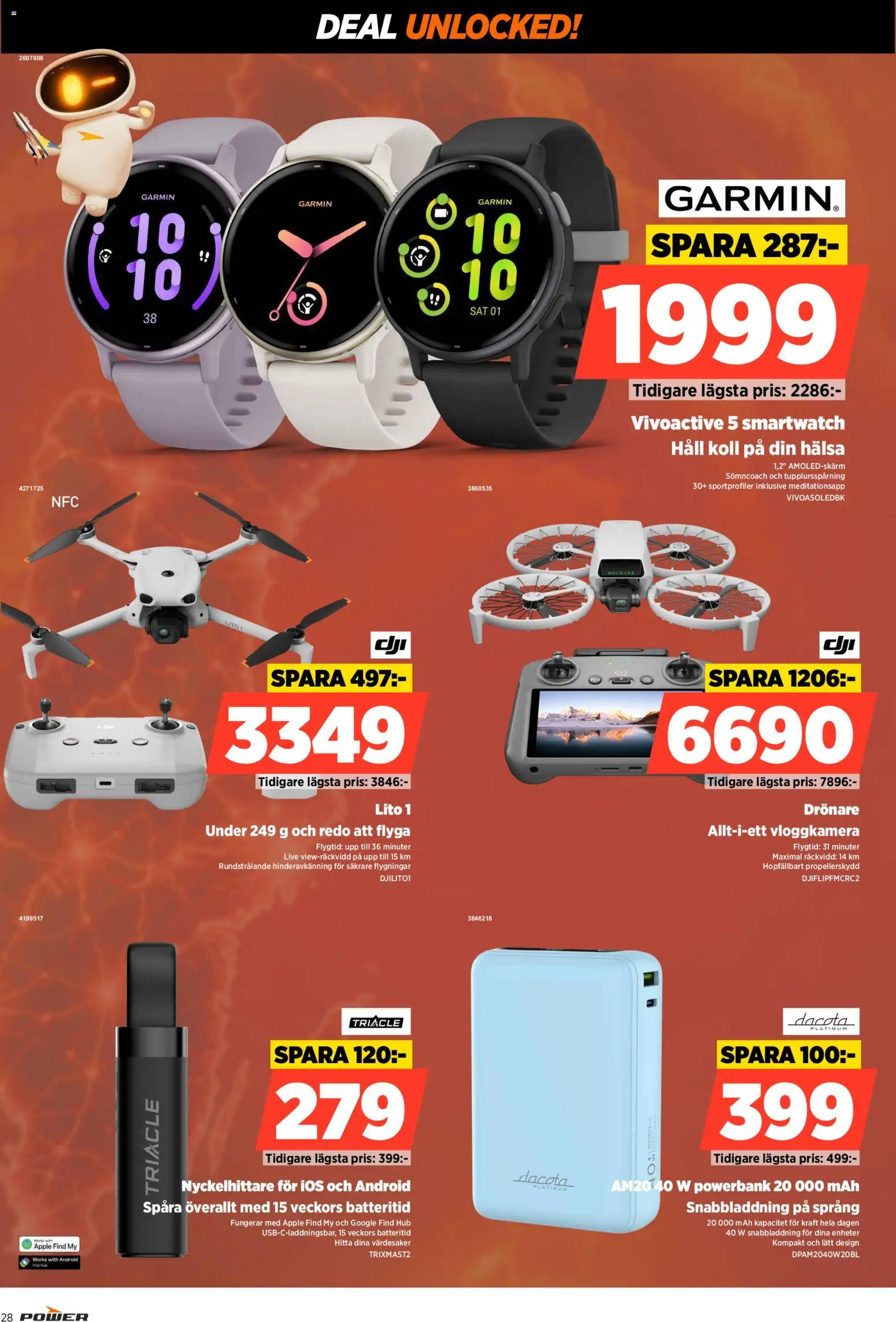 Power reklamblad aktuell från 31/08/2026 | Sida: 28 | Produkter: Äpple, Häll, Powerbank