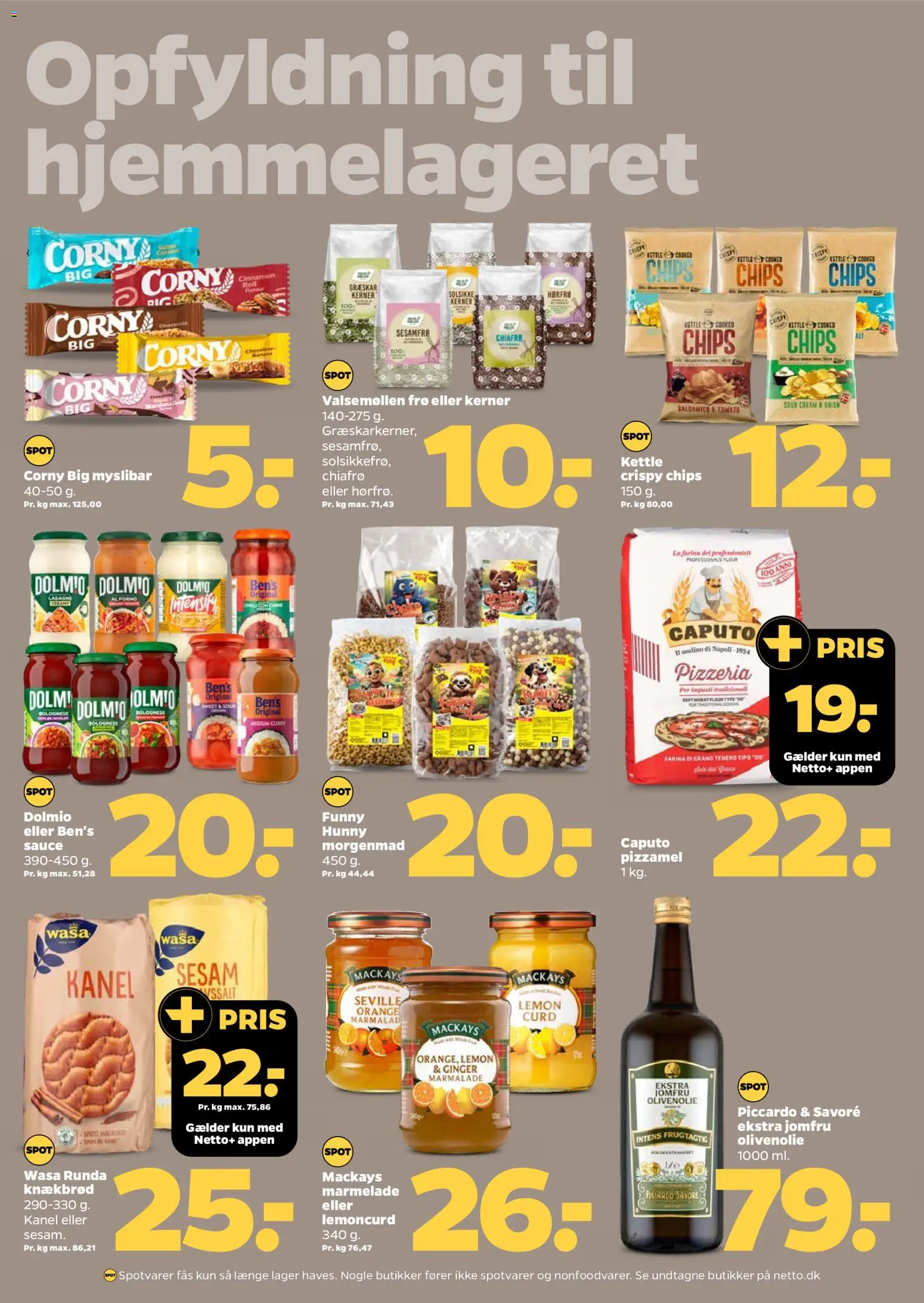 Netto tilbudsavis – gyldig fra 23.05.2026 | Side: 13 | Produkter: Pizza, Kanel, Chips, Knækbrød