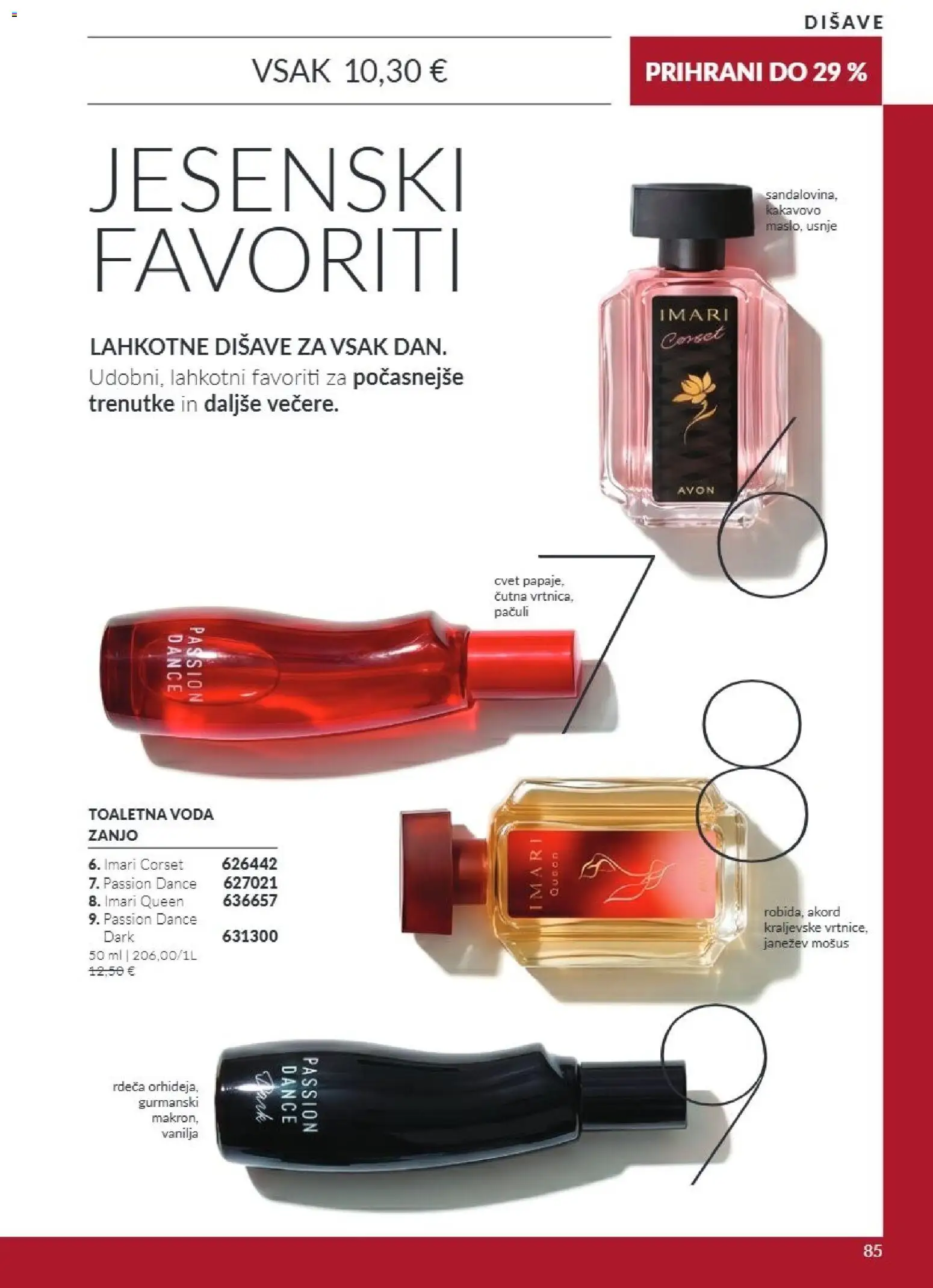 Novi Avon katalog ponudbe – veljaven od 01.10.2026 | Stran: 85 | Izdelki: Voda, Toaletna voda
