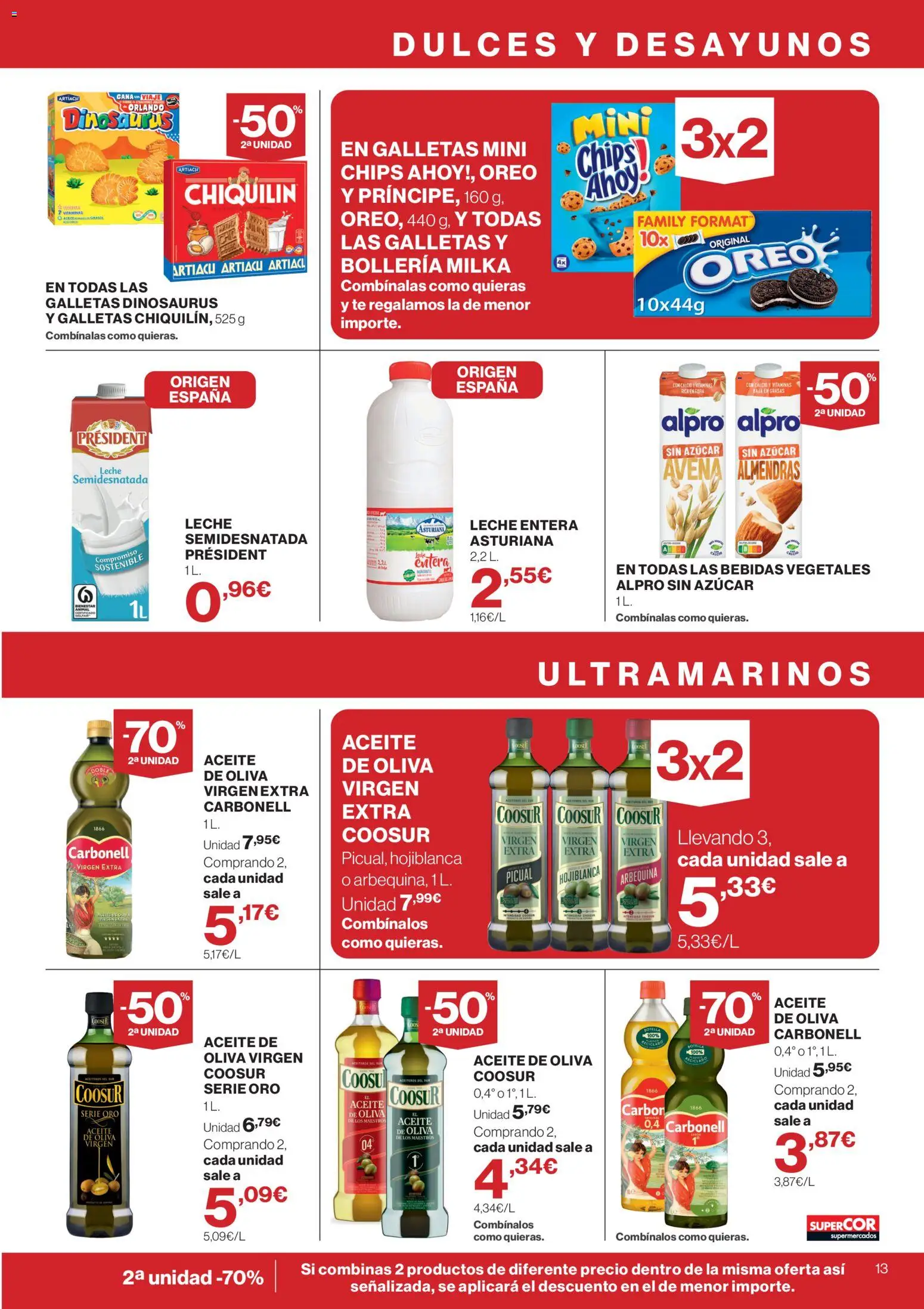 Supercor folleto │ válido desde el 13/08/2026 | Página: 13 | Productos: Galletas, Almendras, Bebidas, Azúcar