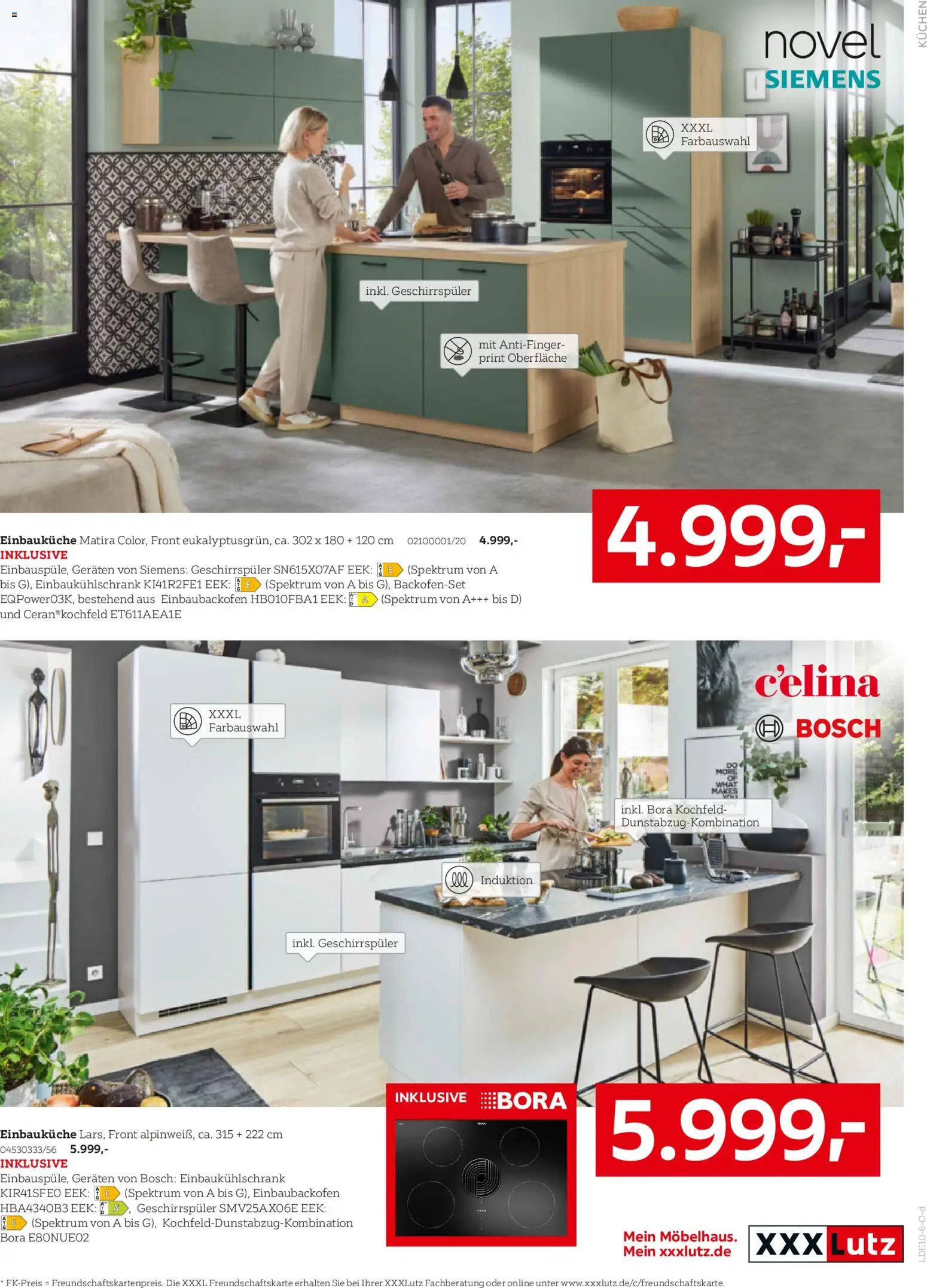 XXXLutz Nr. 1 beim Preis – gültig ab 17.10.2026 | Seite: 21 | Produkte: Geschirrspüler, Einbauküche, Kochfeld, Backofen