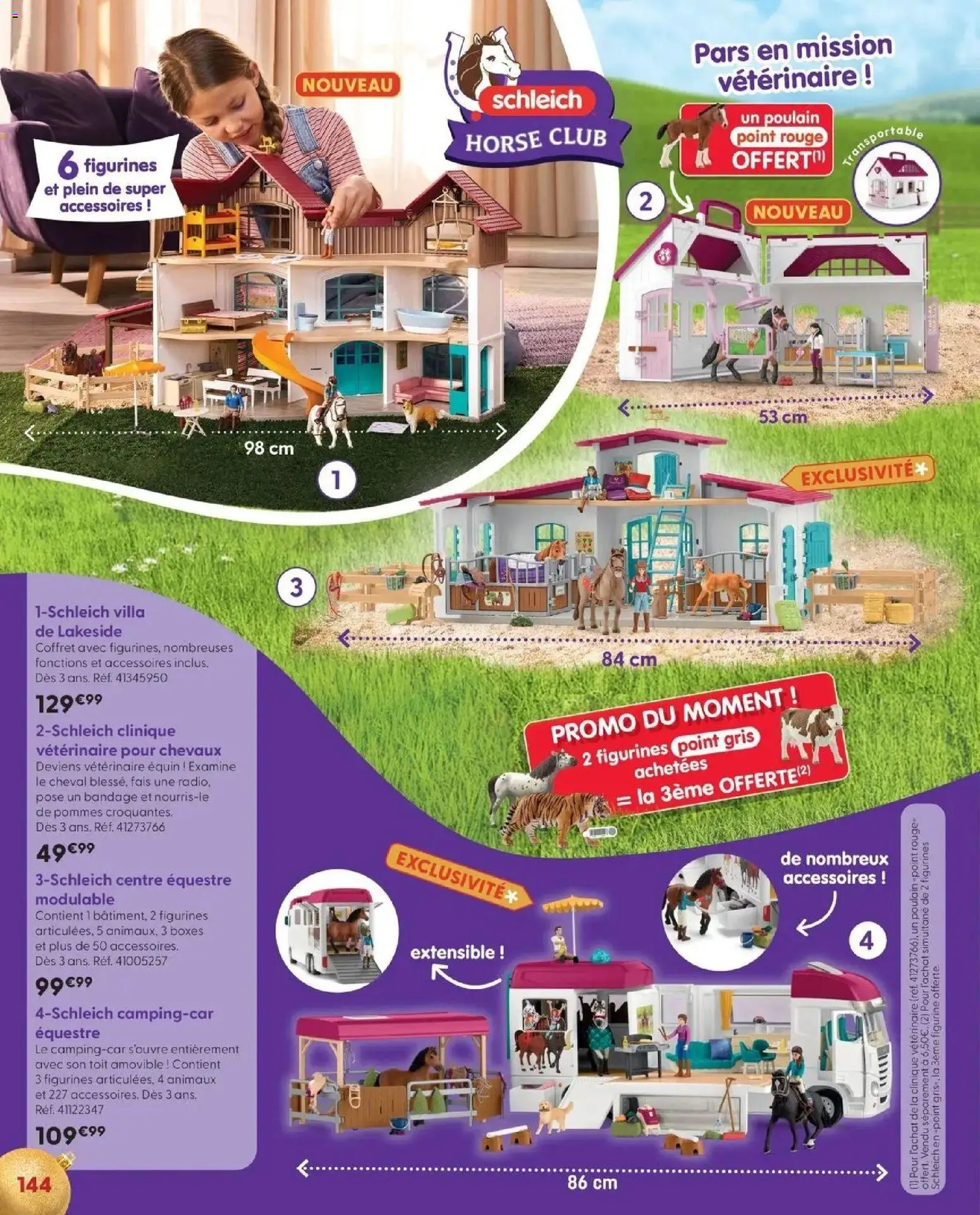 La Grande Récré - LE NOËL DE TOUTES LES PASSIONS à partir du 14/10/2026 - promo en ligne | Page: 144 | Produits: Figurine, Figurines schleich, Bandage, Clinique vétérinaire