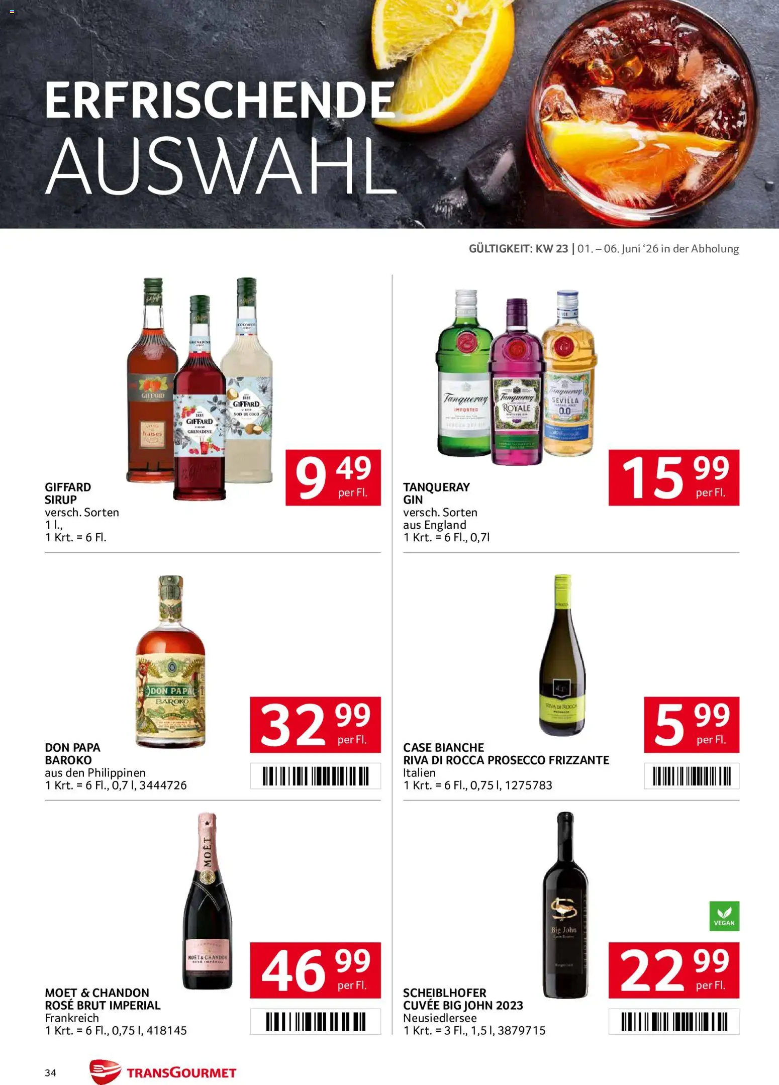 Transgourmet Flugblatt gültig ab 01.06.2026 | Seite: 34