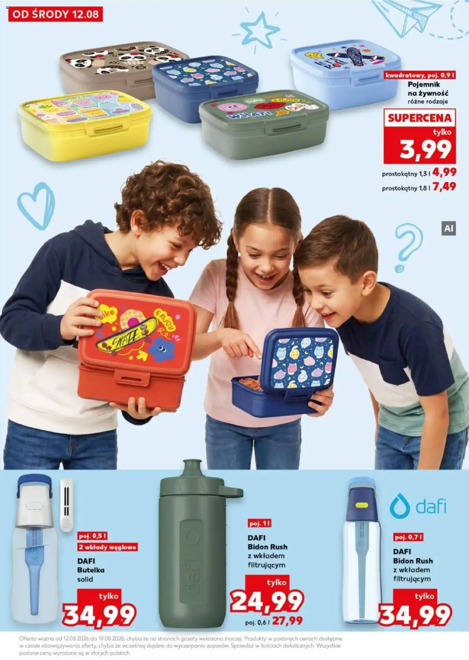 Kaufland gazetka - Wszystko do szkoły od 12.08.2026 - od jutra PDF | Strona: 7 | Produkty: Żywność, Gazety, Pojemnik na żywność