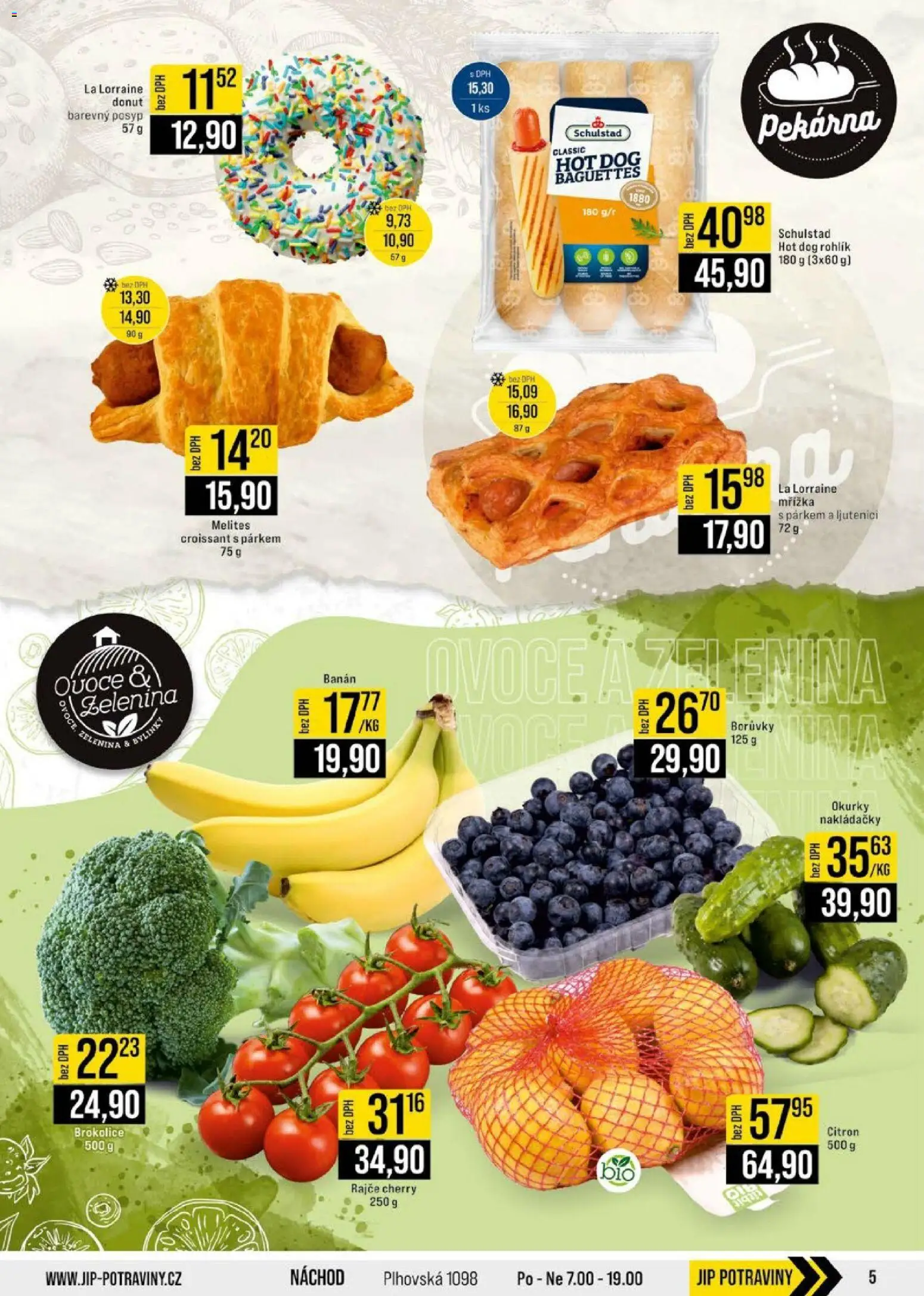 Jip leták - Cash & Carry od 22.07.2026 | Strana: 5 | Produkty: Banán, Brokolice, Citron, Potraviny