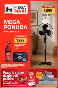 Mega Maxi katalog - pregled Mega Maxi kataloga - važi od 04.06.2026