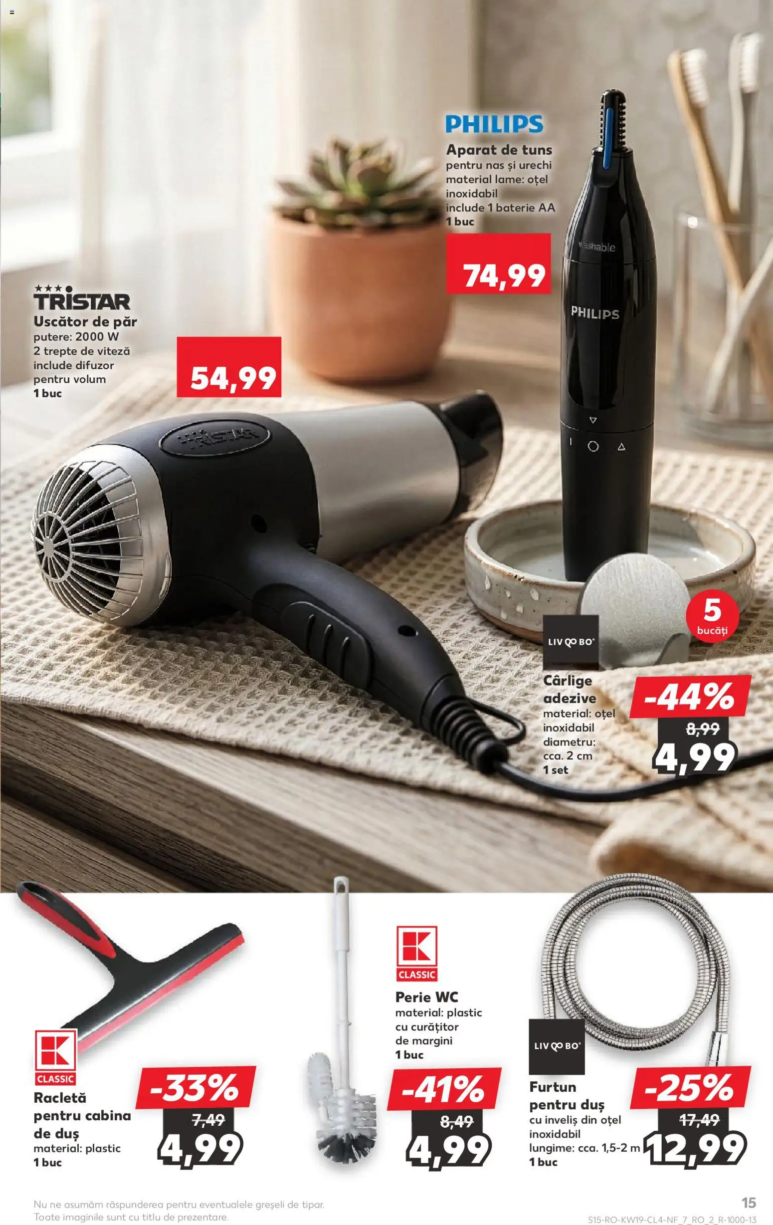 Noul catalog Kaufland – valabil de la 06.05.2026 | Pagină: 15 | Produse: Enginar, Difuzor, Uscător De Păr, Perie