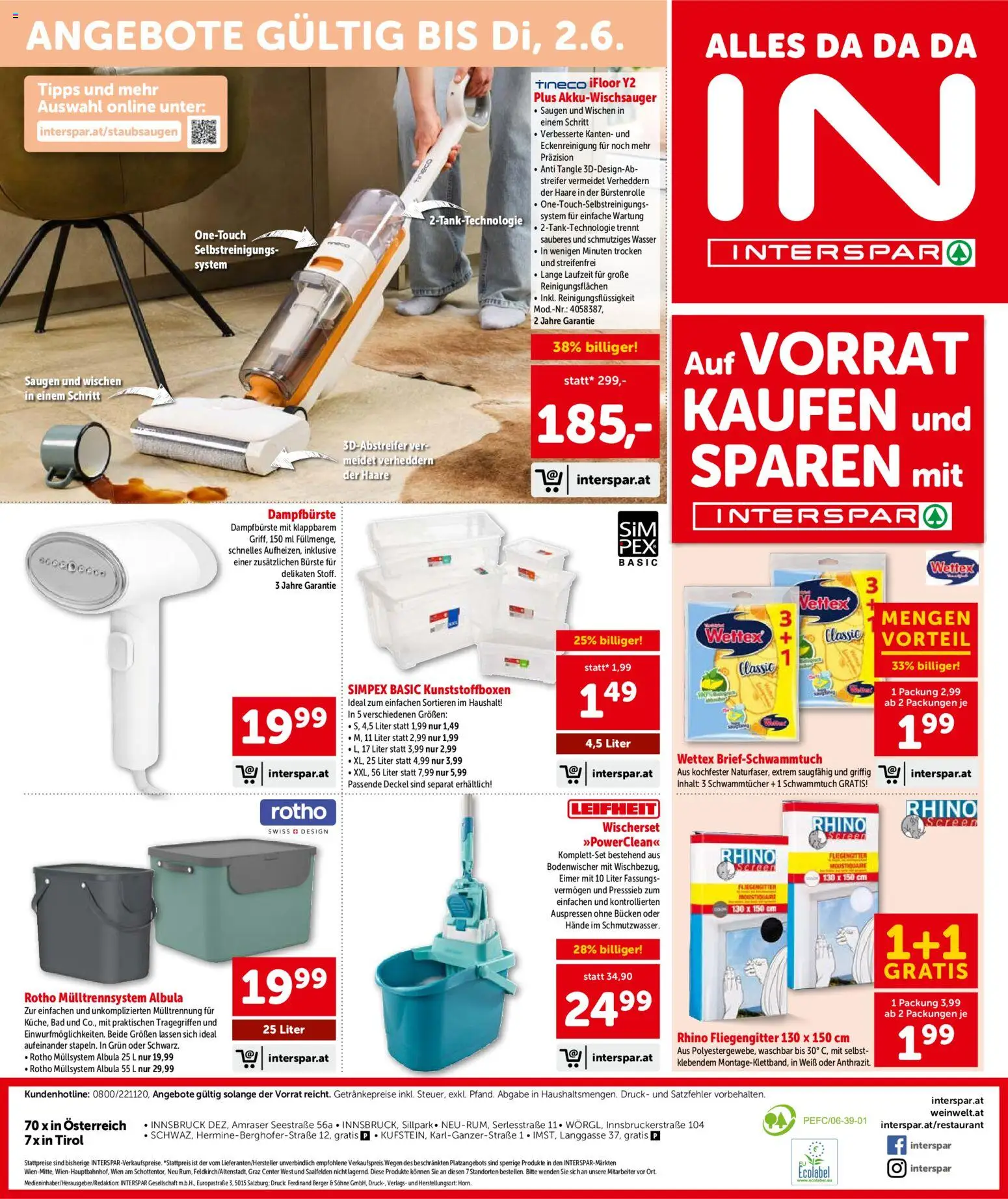 Interspar Flugblatt - Tirol gültig ab 13.05.2026 | Seite: 17 | Produkte: Wasser, Bad, Bürste