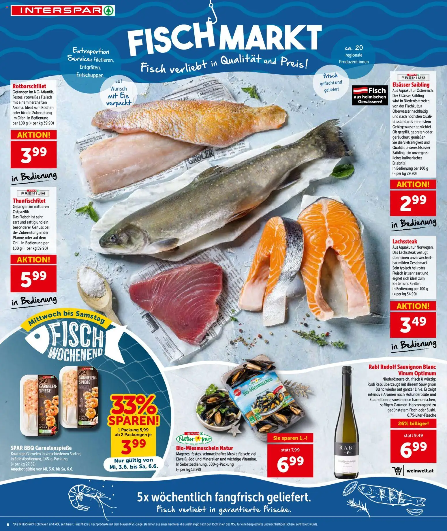 Interspar - Wien gültig ab 03.06.2026 | Seite: 6 | Produkte: Eis, Fisch