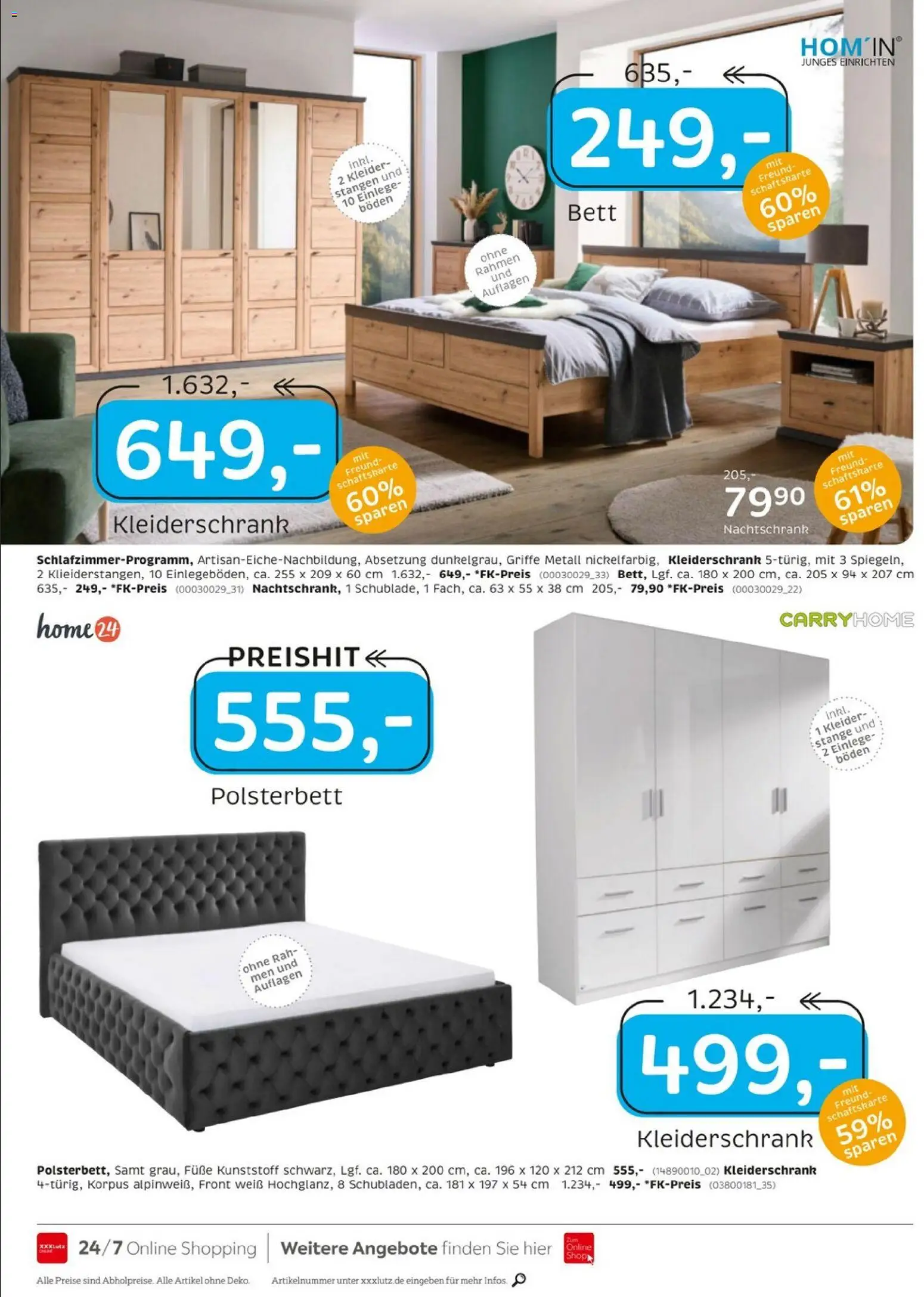 XXXLutz Jubiläum – gültig ab 11.07.2026 | Seite: 14 | Produkte: Bett, Kleiderschrank, Polsterbett