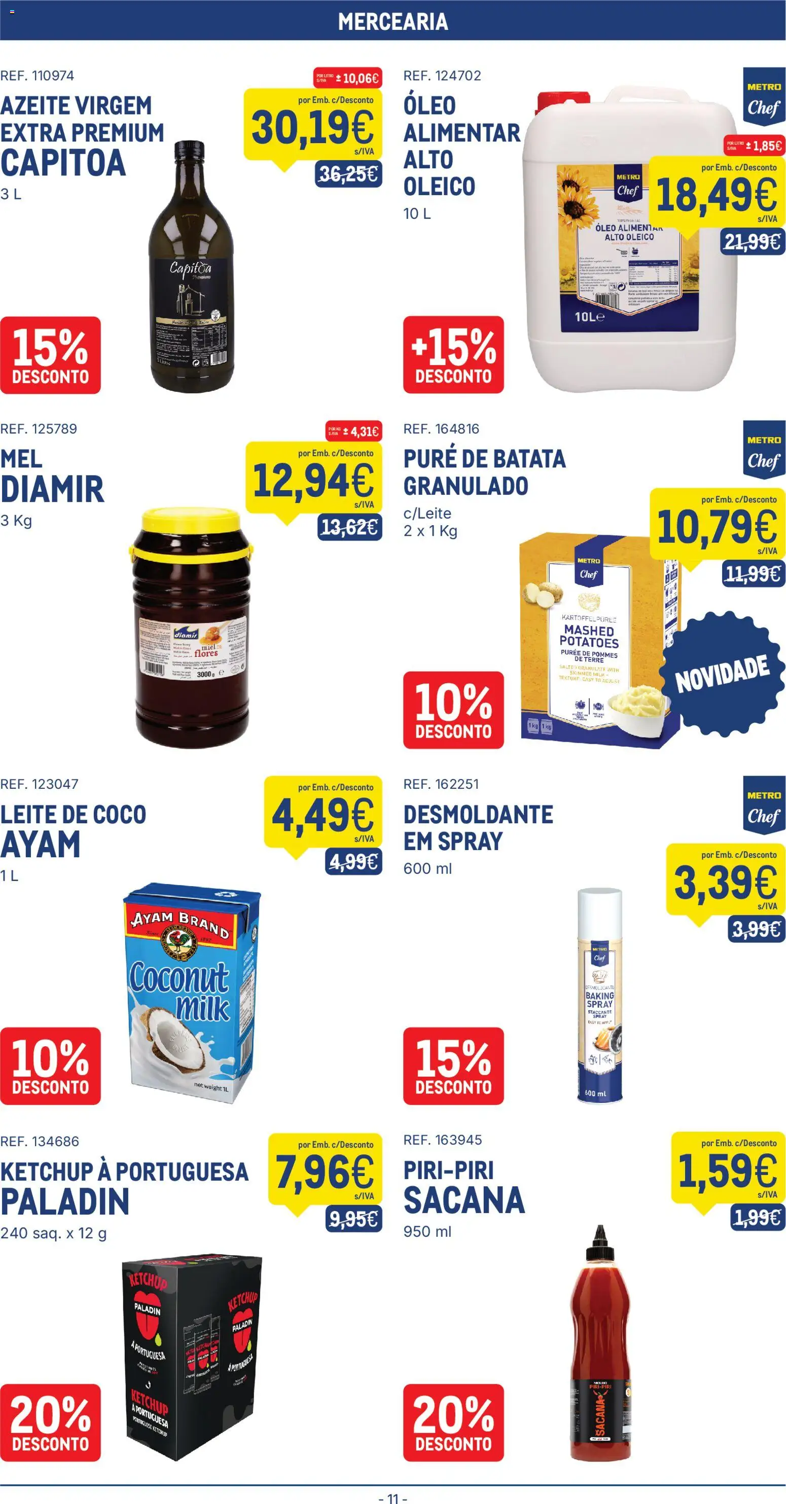 Makro folheto │ válido de 21.04.2026 | Página: 11 | Produtos: Azeite, Flores, Leite, Óleo