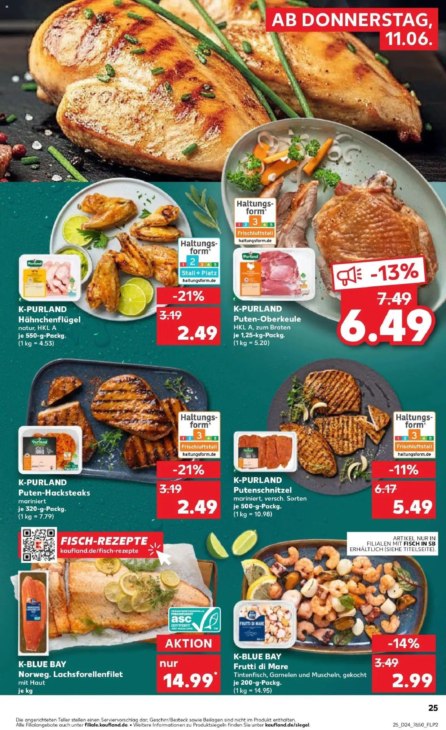 Kaufland Prospekt Heilbronn – gültig ab 08.06.2026 | Seite: 34 | Produkte: Garnelen, Schnitzel, Fisch, Putenschnitzel