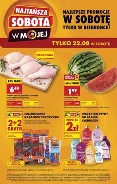 Náhled letáku Biedronka Polsko leták - Najtańsza sobota od 22.08.2026