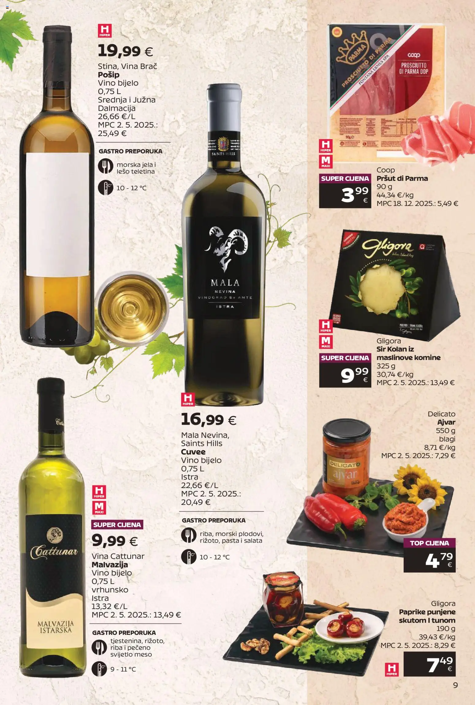 Tommy katalog | vrijedi od 09.03.2026 | Stranica: 9 | Proizvodi: Teletina, Sir, Pršut, Riba