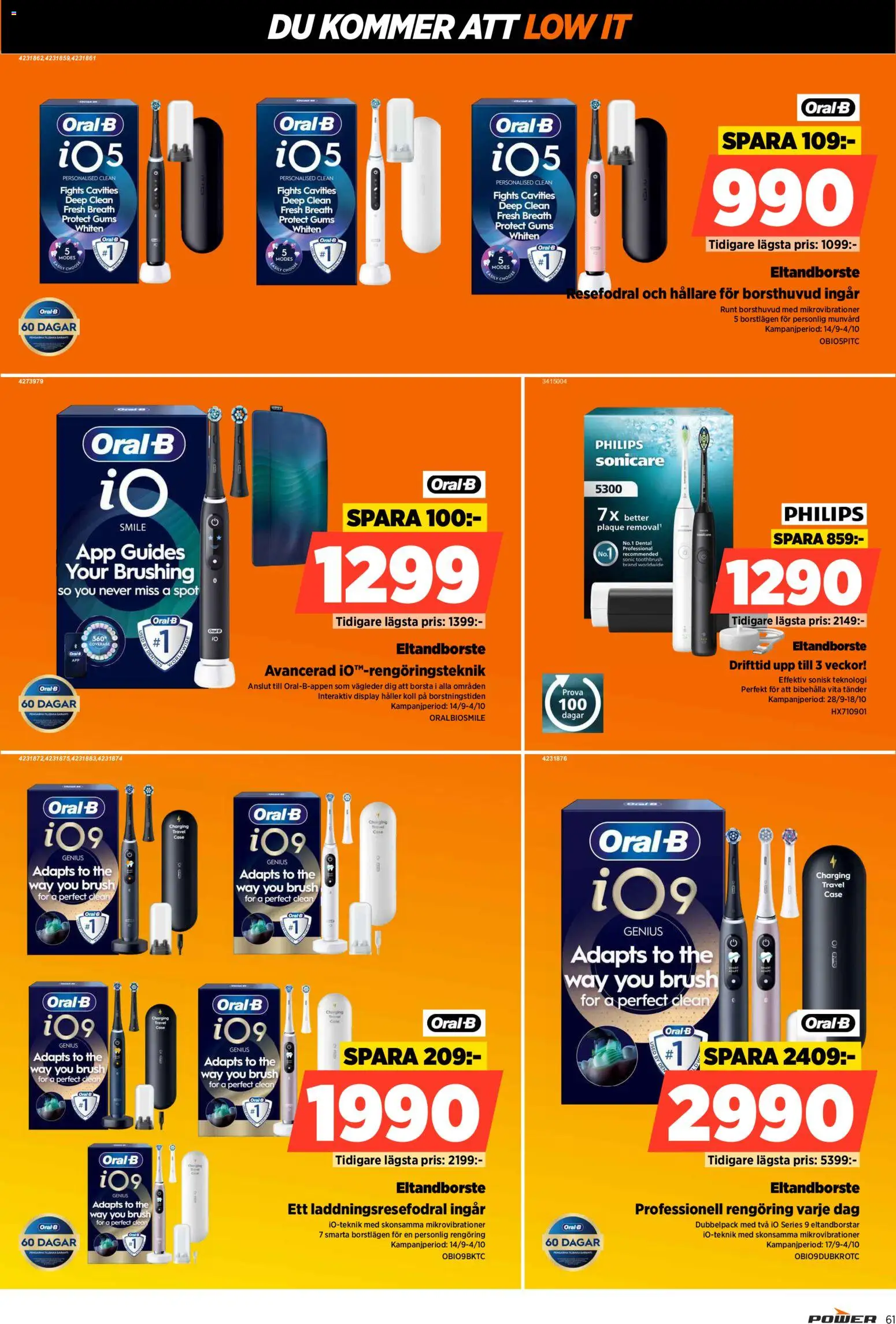 Power reklamblad aktuell från 28/09/2026 | Sida: 61 | Produkter: Eltandborste, Borsta