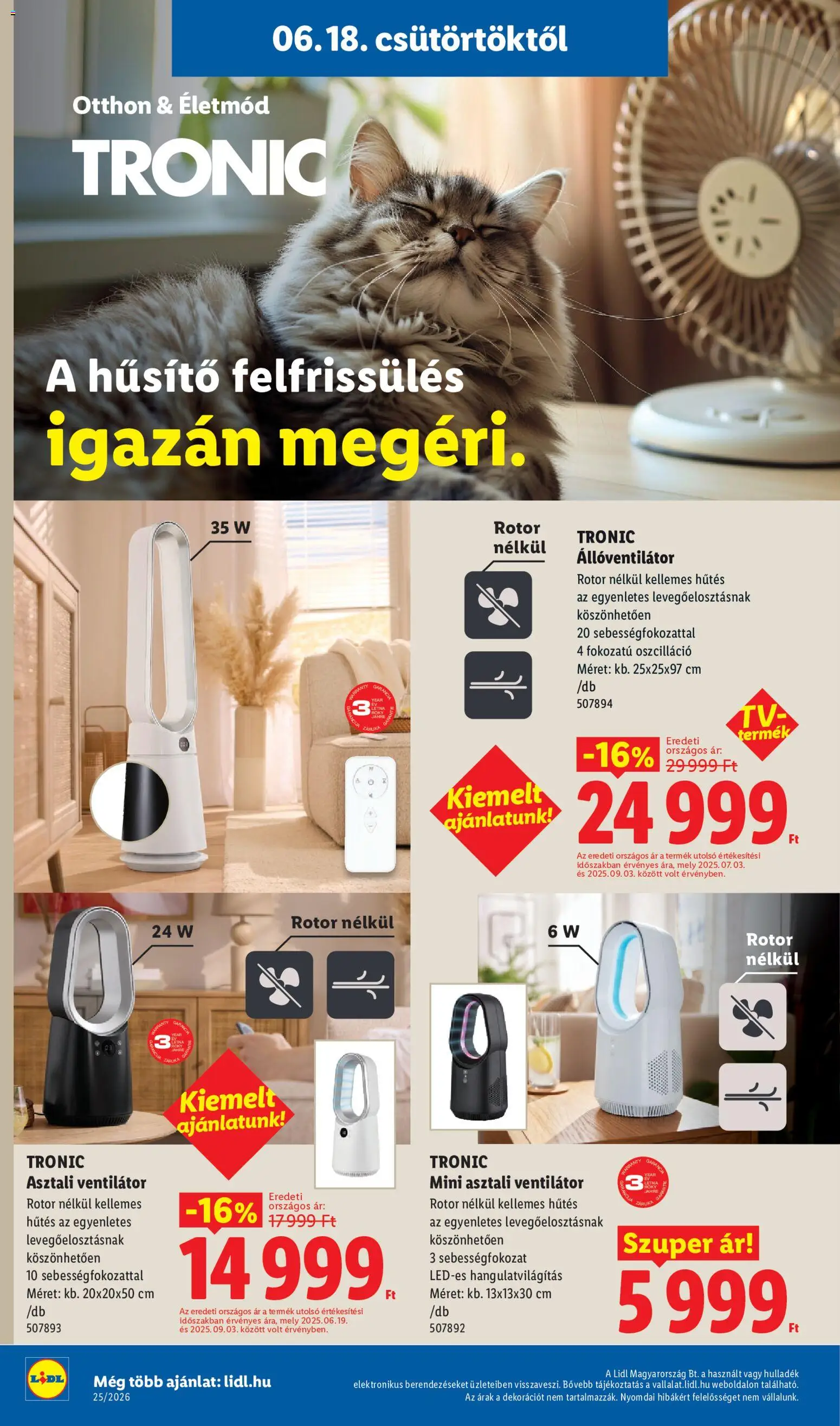 Lidl akciós ujság - amely érvényes a következő dátumtól: 18.06.2026 | Oldal: 4