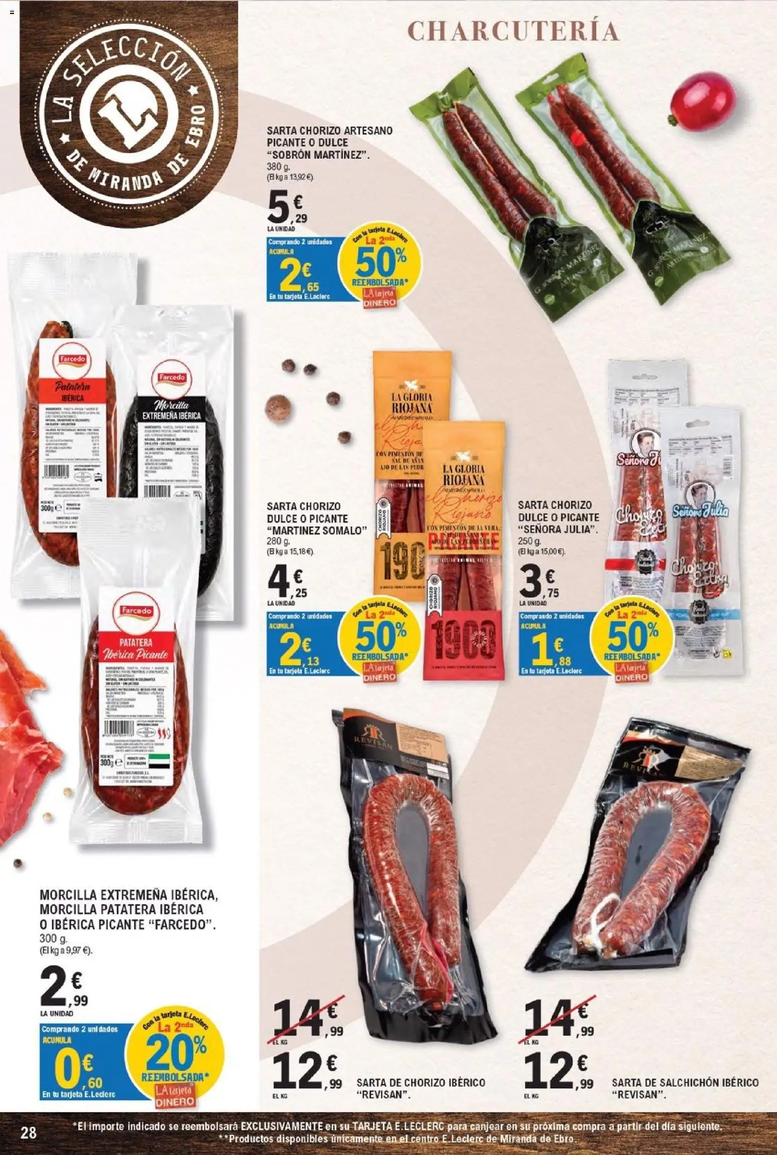 E.Leclerc - Miranda de Ebro │ válido desde el 16/09/2026 | Página: 28 | Productos: Dulce, Ajo, Vela, Morcilla