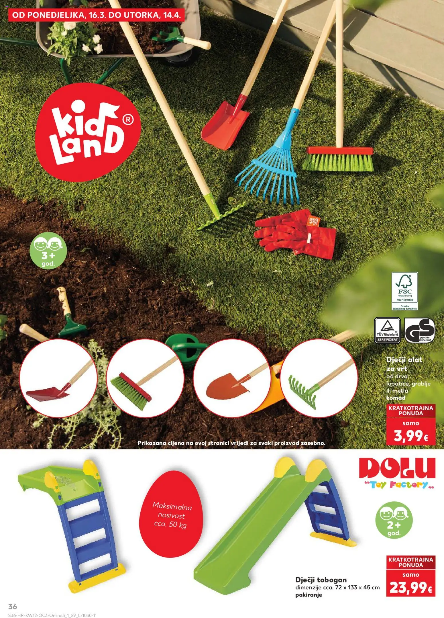 Kaufland katalog | vrijedi od 16.03.2026 | Stranica: 36 | Proizvodi: Metla, Alat, Grablje