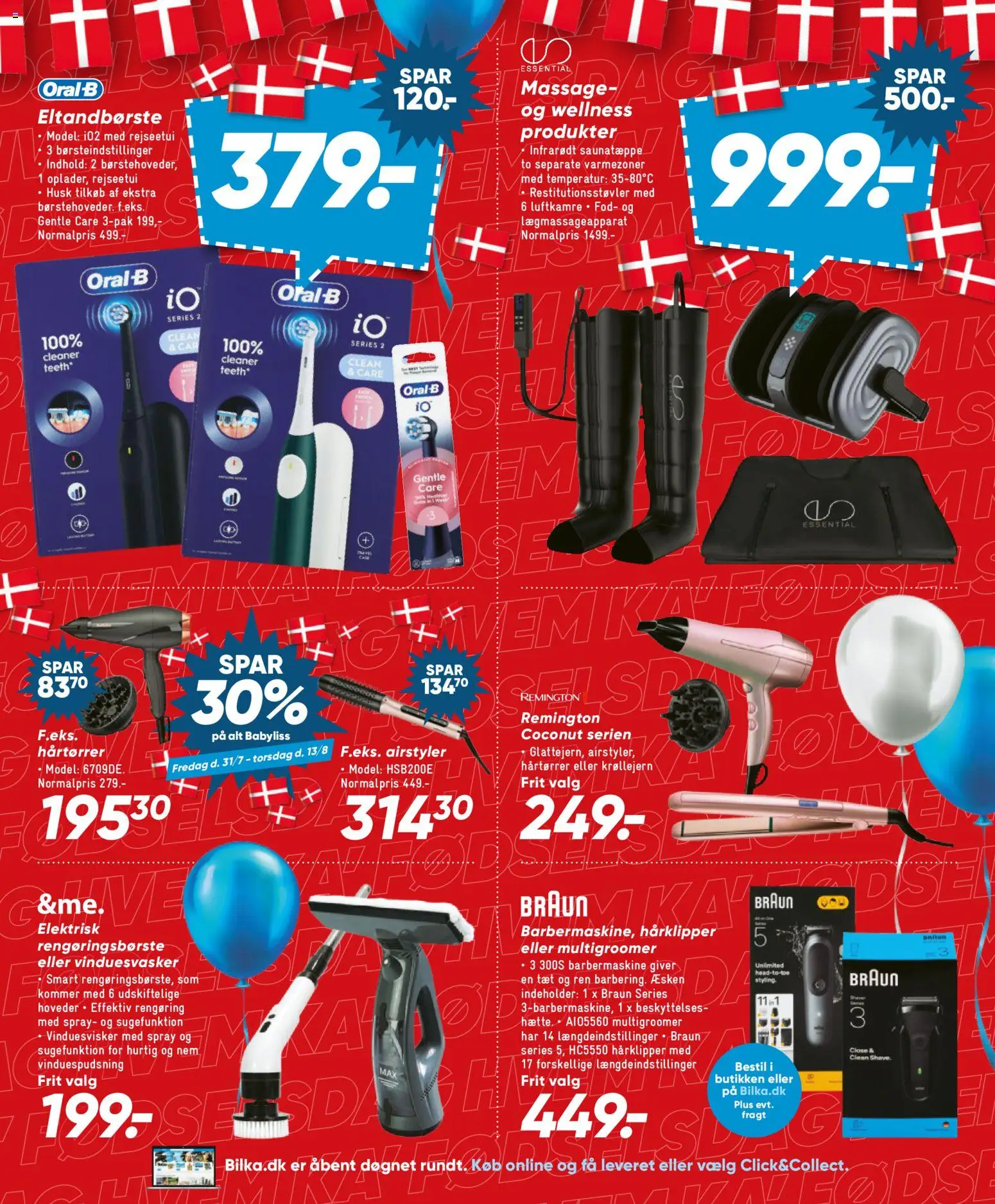 Bilka tilbudsavis – gyldig fra 31/07/2026 | Side: 32 | Produkter: Barbermaskine, Søm, Hårklipper, Hårtørrer