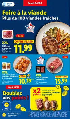LIDL - Prévisualisation de XXL L'ÉTAL DU VOLAILLER 6 brochettes de médaillons de filet de poulet (3), 1 kg Au choix : à la provençale ou à l'espagnole valide à partir de 04.06.2026 | Page: 6