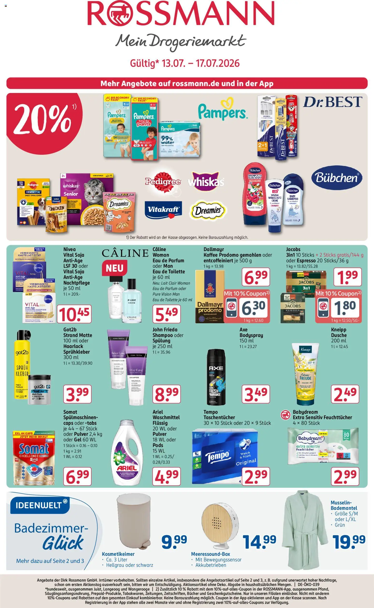 Rossmann Prospekt – gültig ab 13.07.2026 | Seite: 1