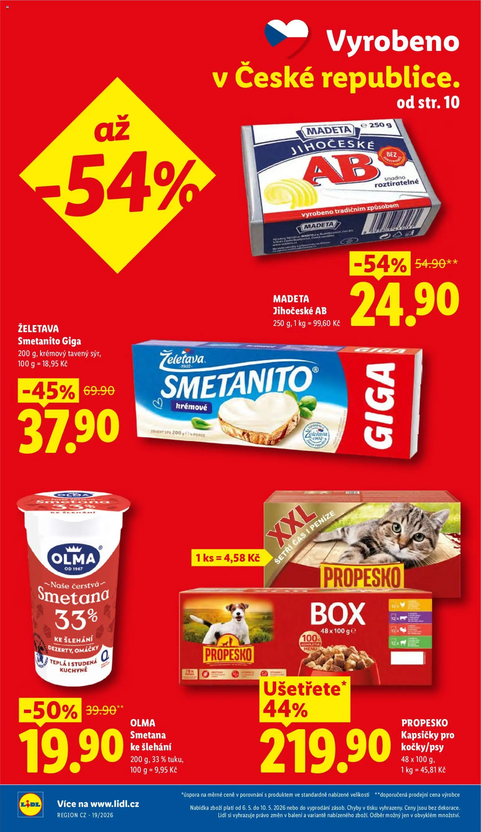 Lidl leták od 06.05.2026 | Strana: 2 | Produkty: Sýr, Propesko, Smetana, Kuchyně