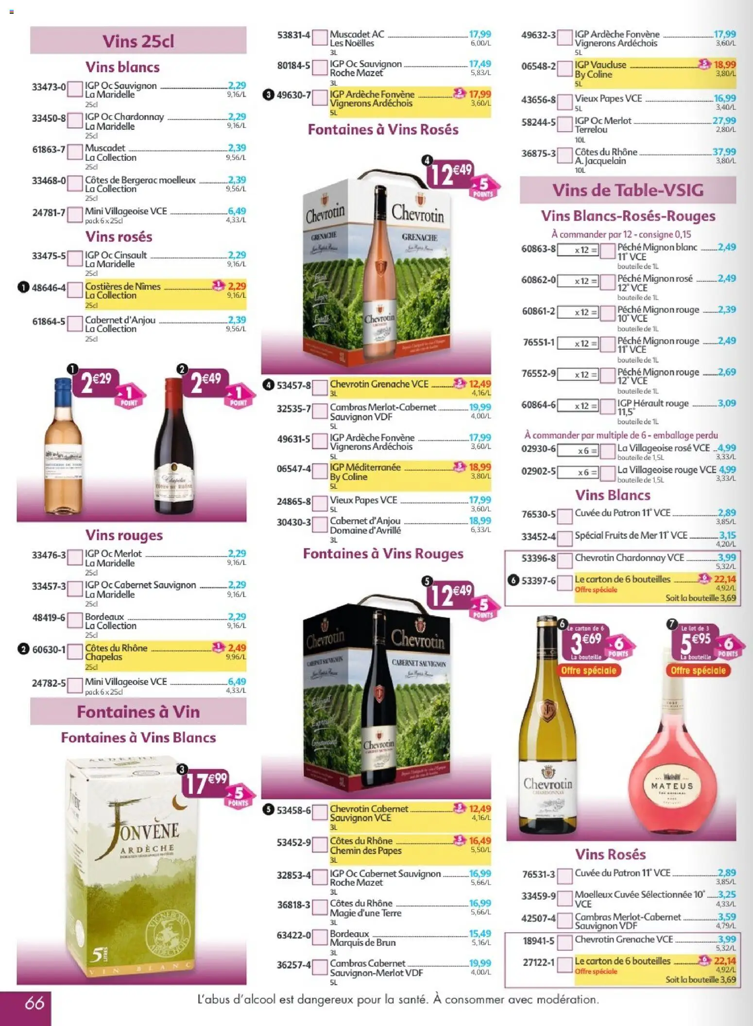 {H1} | Page: 66 | Produits: Fruits de mer, Pêche, Vin
