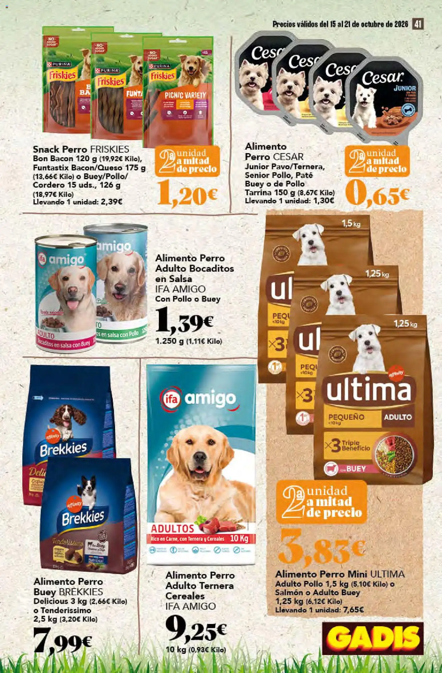 Gadis - folleto │ válido desde el 15/10/2026 | Página: 41 | Productos: Cereales, Salmón, Cordero, Bacon