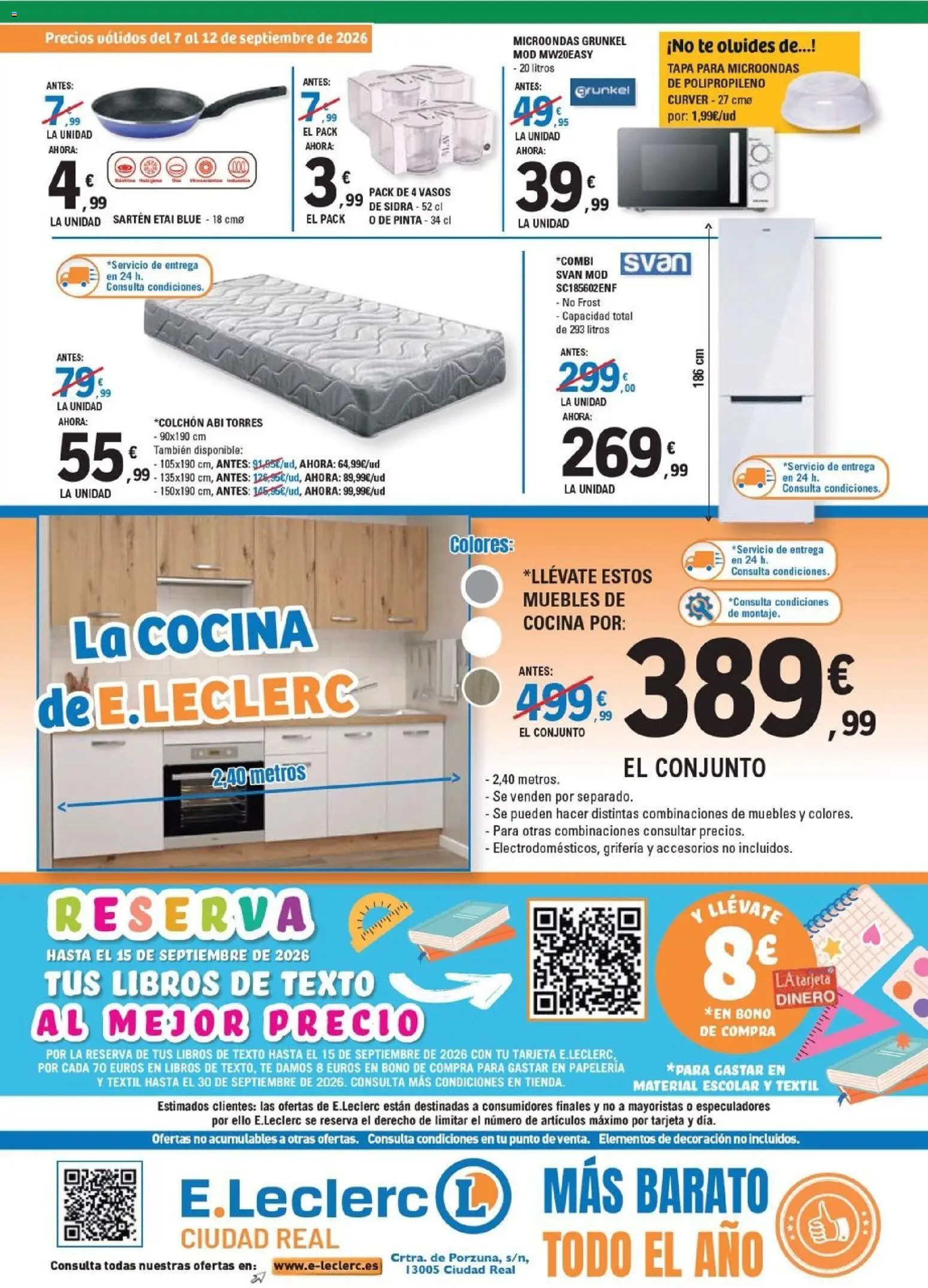 E.Leclerc - Ciudad Real │ válido desde el 07/09/2026 | Página: 4 | Productos: Libros, Té, Muebles, Sidra