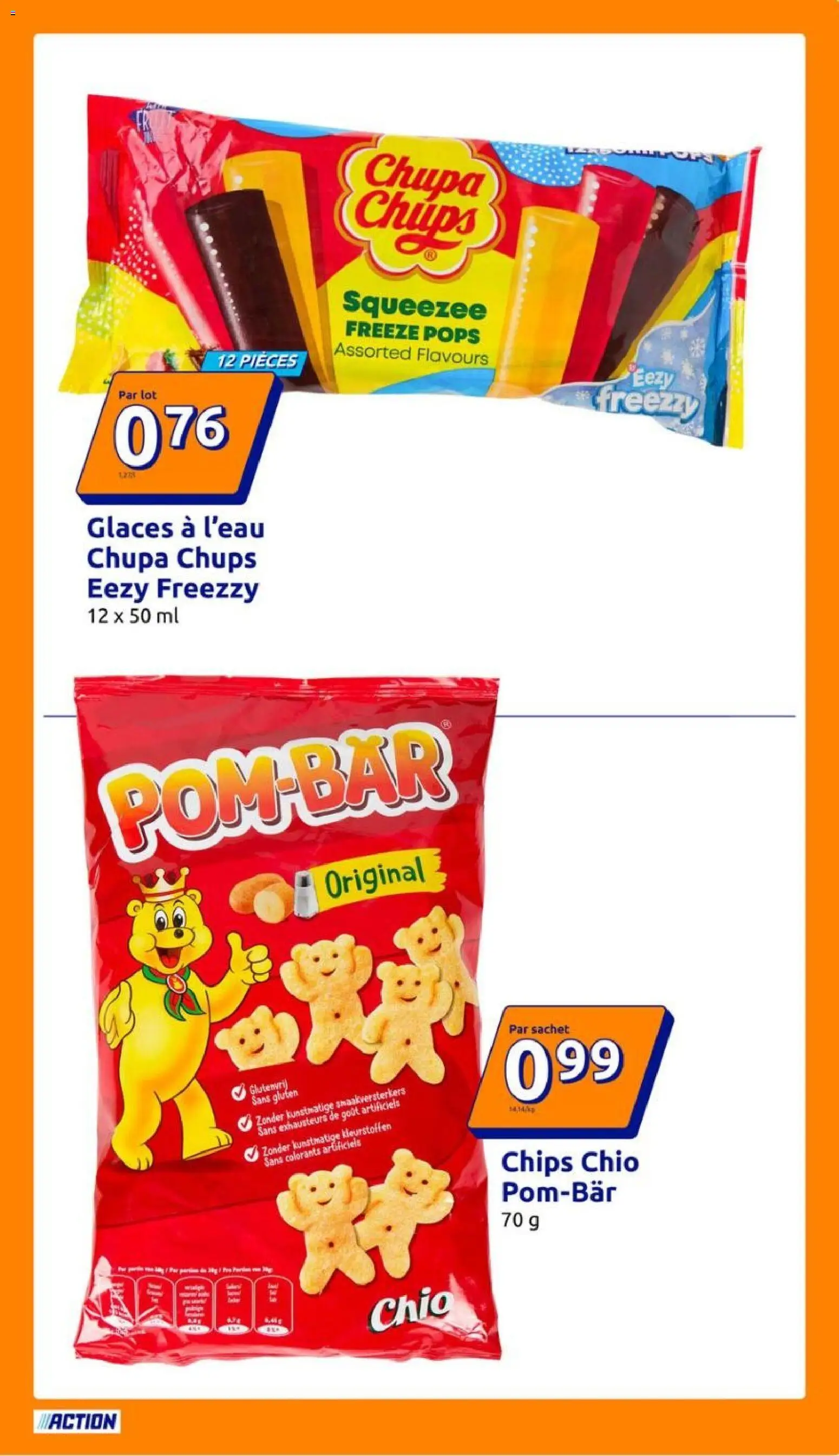 {H1} | Page: 25 | Produits: Glaces, Chips