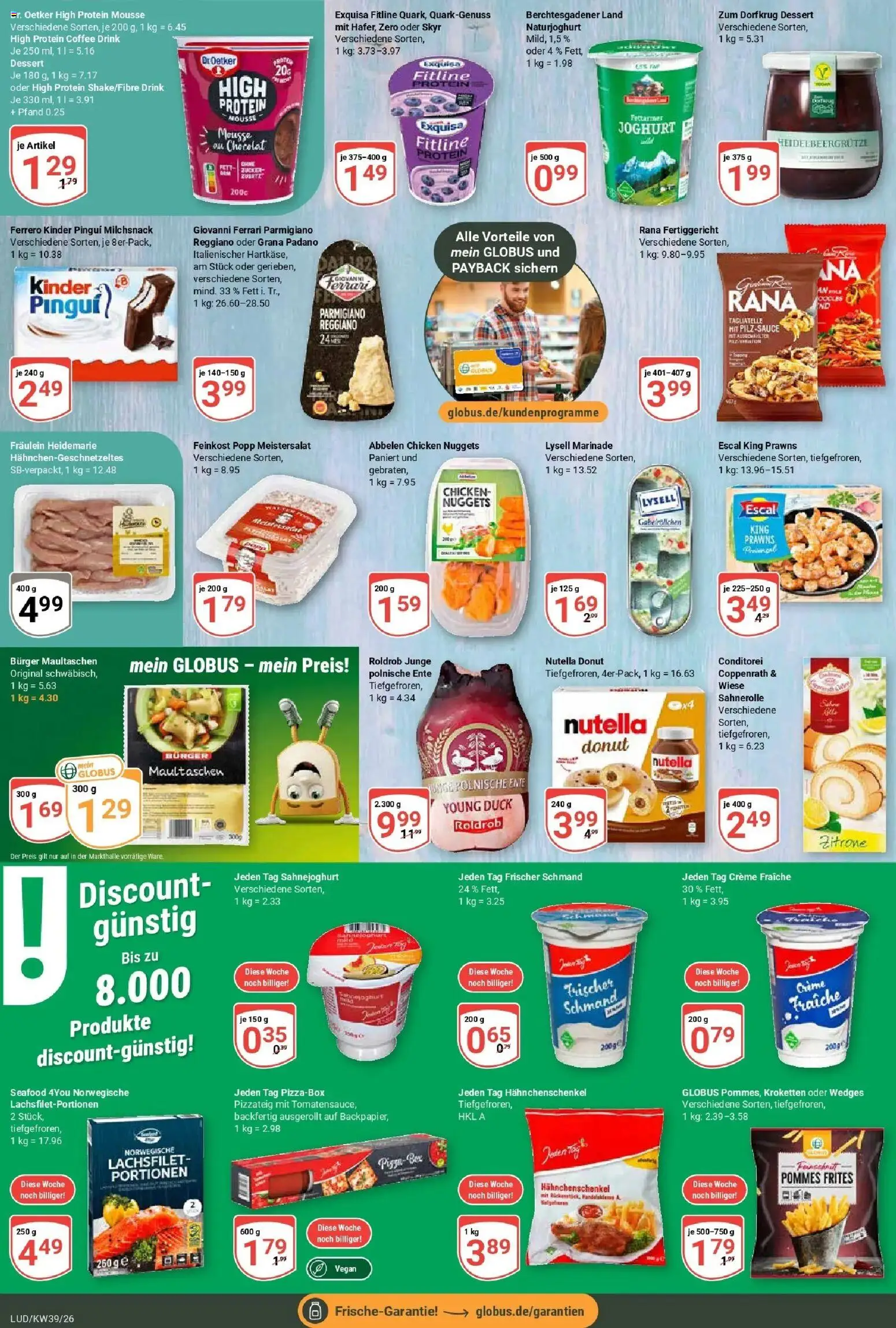 Globus Prospekt Ludwigshafen-Oggersheim (ab 21.09.2026) » Angebote online | Seite: 12 | Produkte: Hahnchenschenkel, Burger, Zitrone, Ente