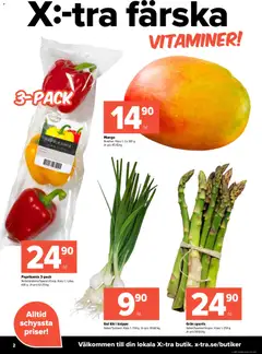 Coop X:-TRA erbjudanden - Förhandsvisning av reklamblad från butik Coop X:-TRA aktuell från 18.05.2026 | Sida: 2 | Produkter: Gul lök, Sparris, Mango