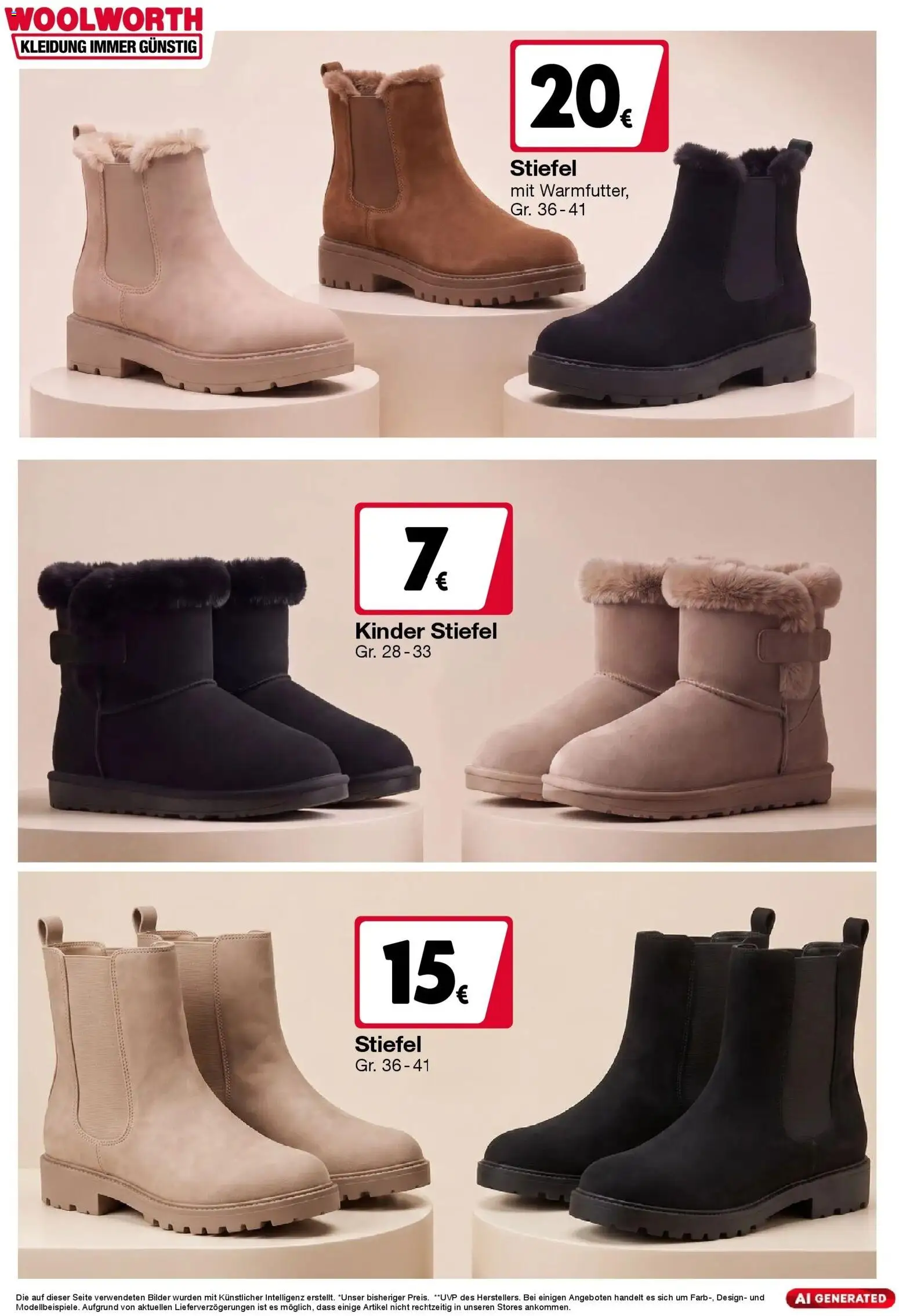 Woolworth - Woolworth: Wochenangebote gültig ab 30.10.2026 | Seite: 9 | Produkte: Stiefel