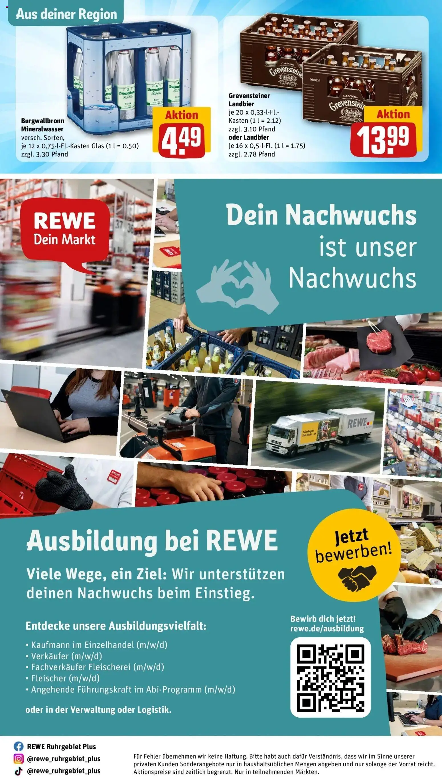 REWE Prospekt ab 07.09.2026 zum Blättern » Angebote | Seite: 32 | Produkte: Mineralwasser, Veltins