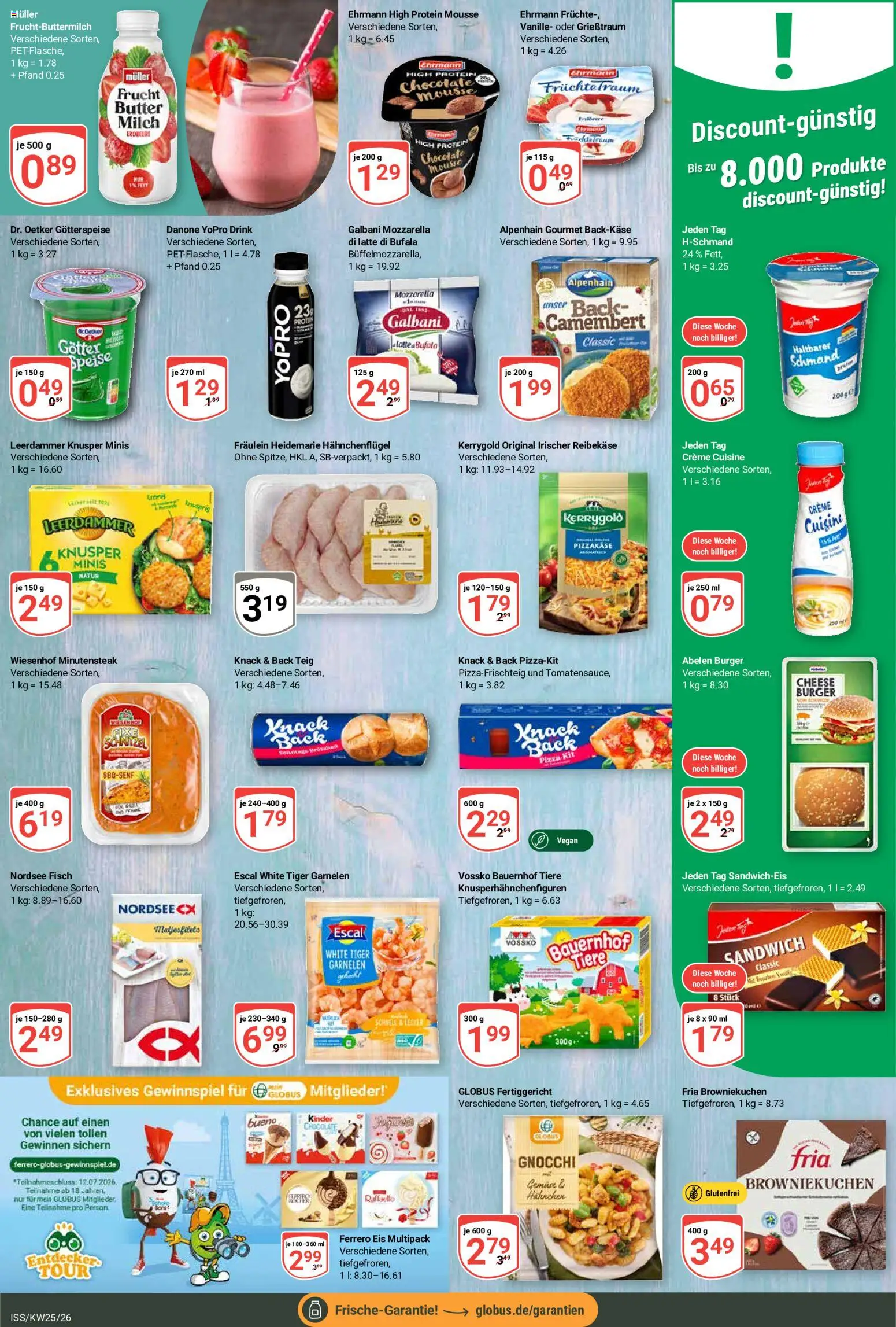 Globus Prospekt – gültig ab 15.06.2026 | Seite: 9 | Produkte: Milch, Butter, Fisch, Reibekase