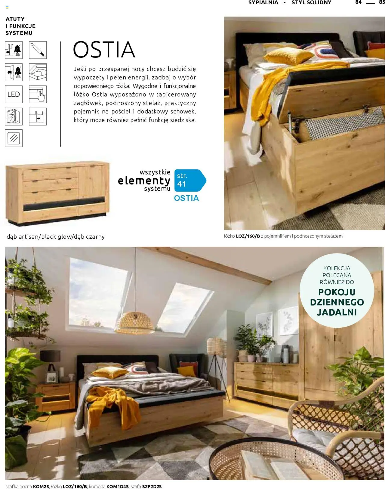 Black Red White Gazetka - Katalog rodzinnych wnętrz od 24.05.2024 | Strona: 85 | Produkty: Łóżko, Szafa, Komoda