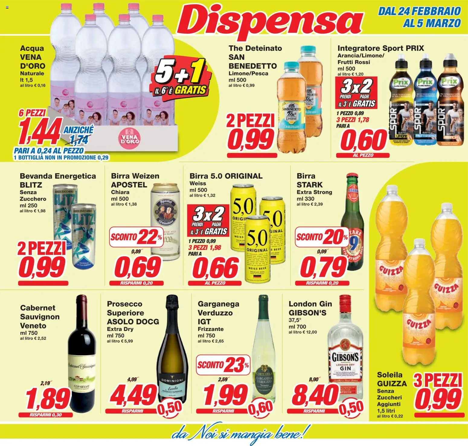 Volantino Prix del 24.02.2026 | Pagina: 21 | Prodotti: Gin, Prosecco, Limone, The