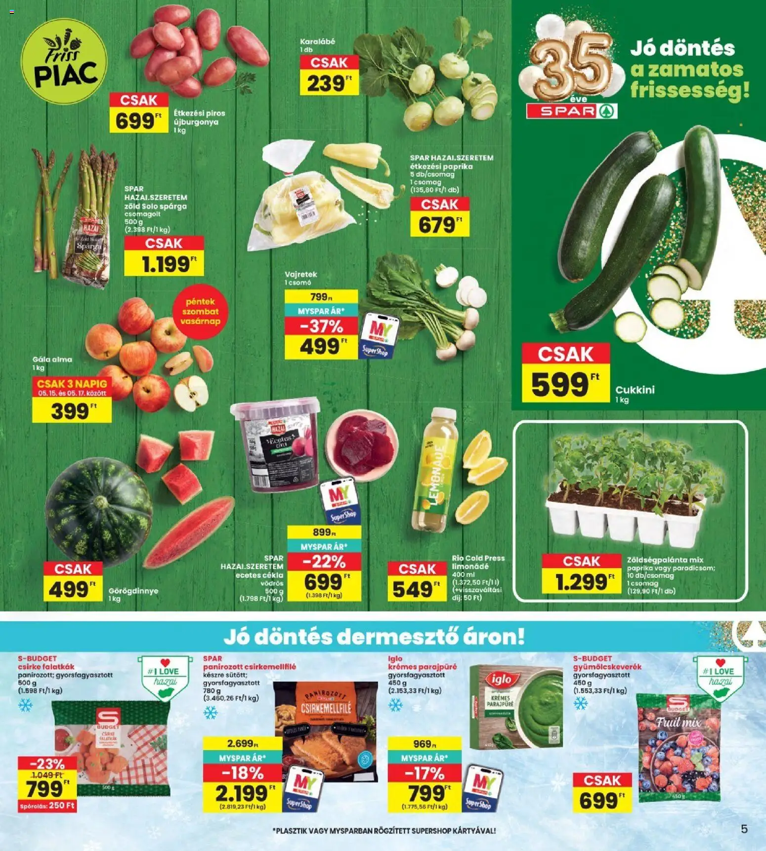 Interspar akciós ujság - amely érvényes a következő dátumtól: 14.05.2026 | Oldal: 5