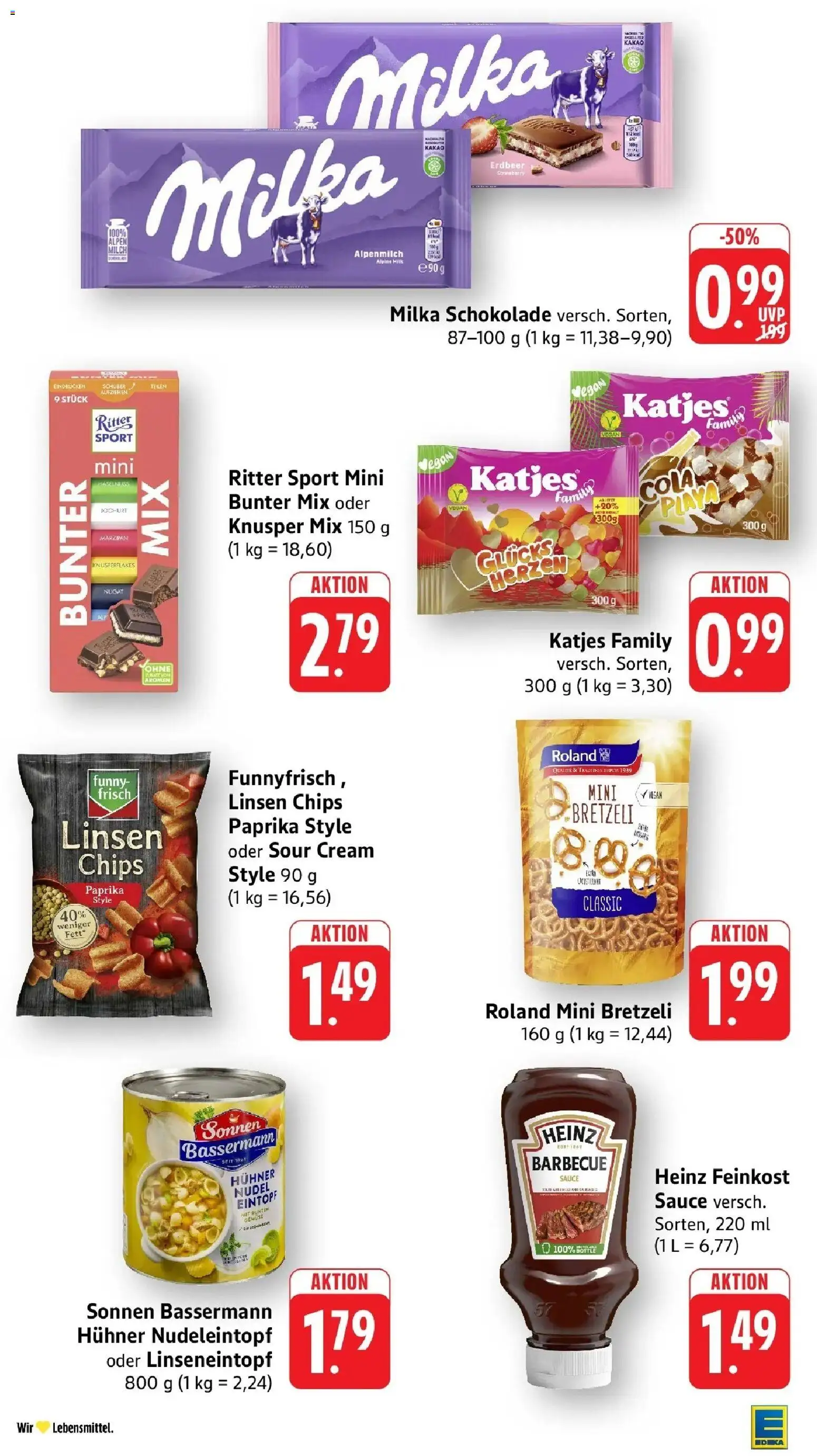 Edeka Prospekt Calw (ab 03.08.2026) » Angebote Online | Seite: 20 | Produkte: Schokolade, Katjes, Gemüse, Chips