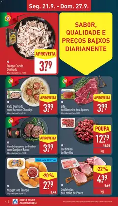 Pré-visualização Nuggets de Frango, 320 g embalagem (kg = 8.72) válido de 21/09/2026 | Página: 4
