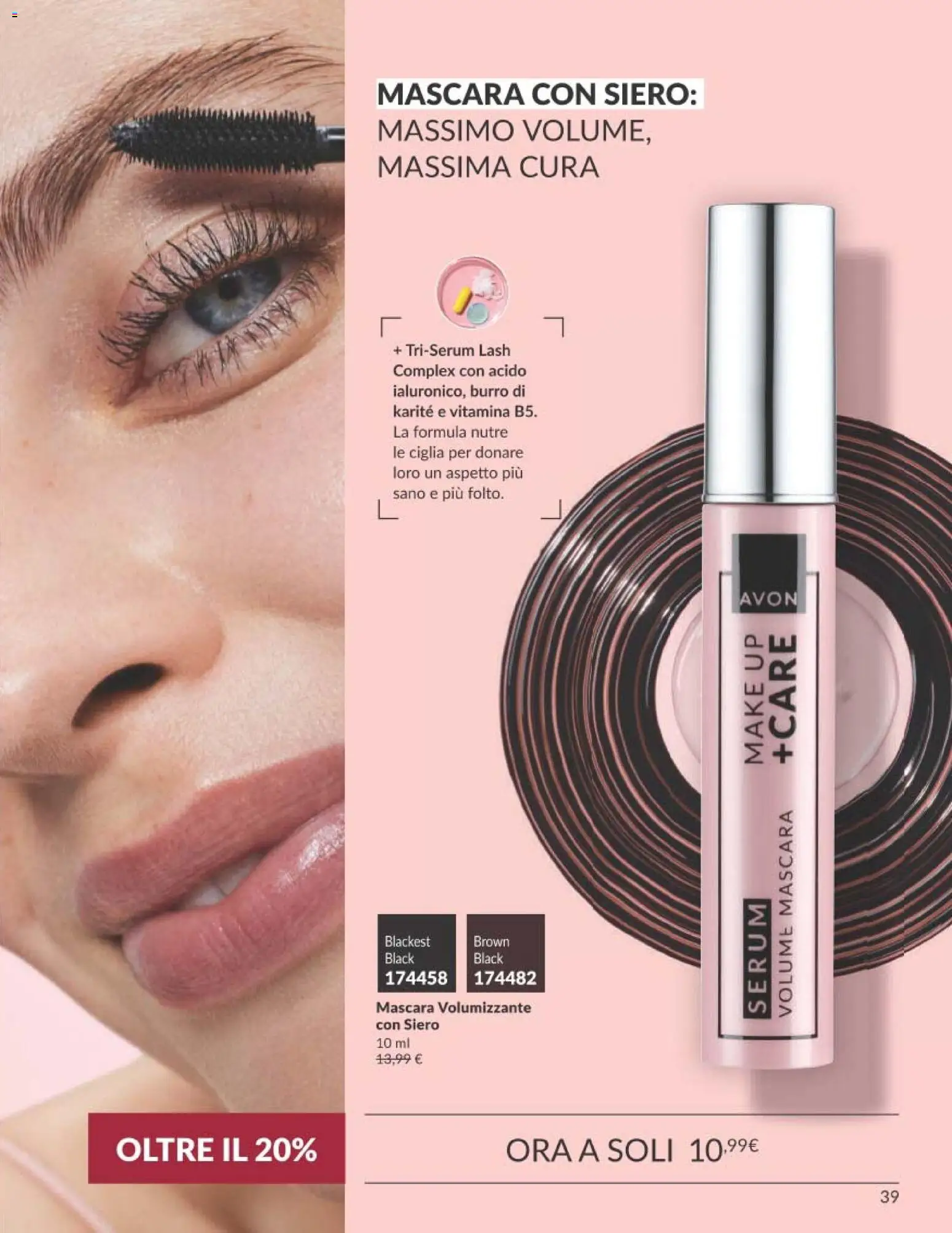 Volantino Avon del 01/09/2026 | Pagina: 39 | Prodotti: Mascara, Burro, Burro di karité