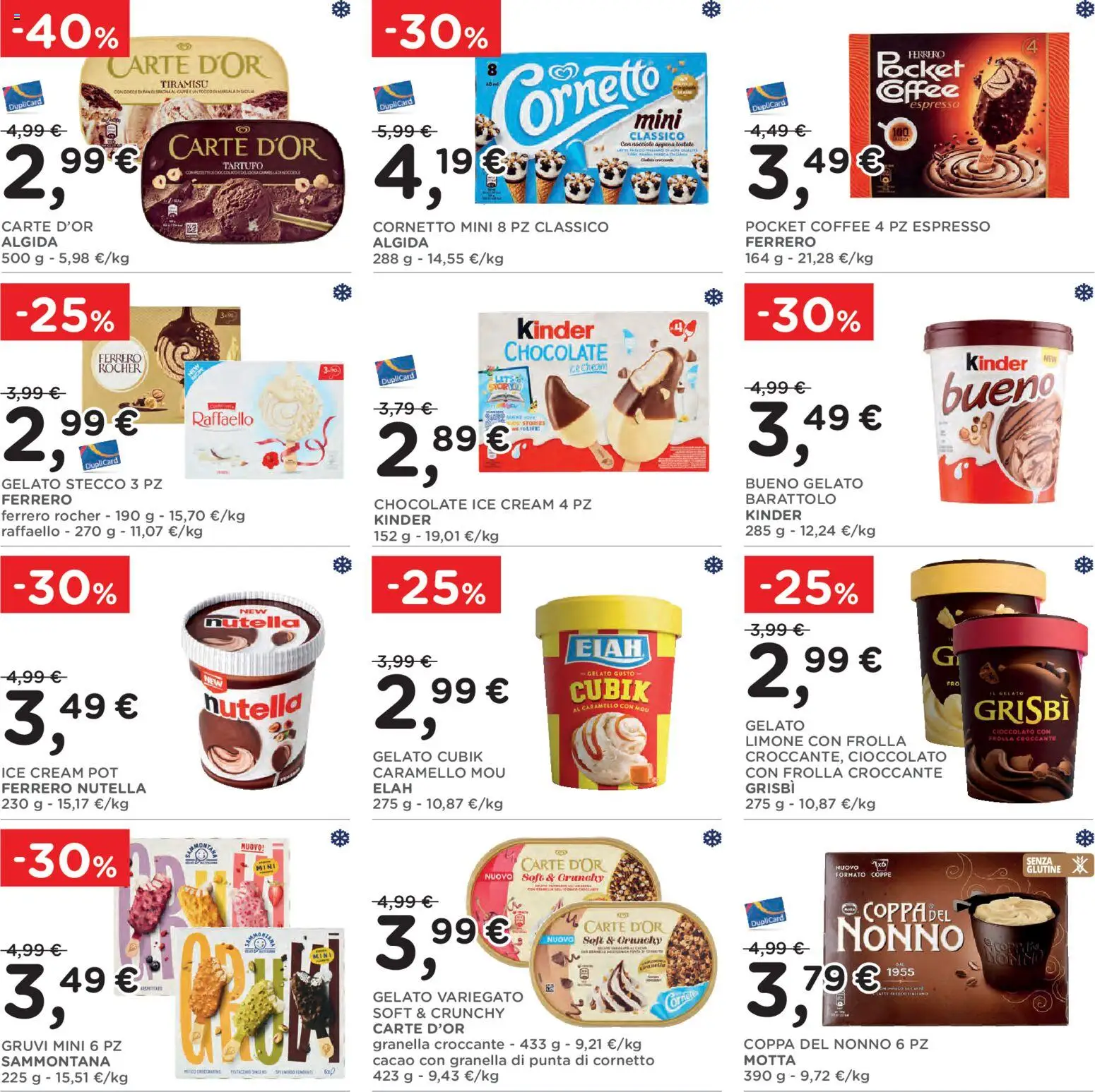 Volantino Poli del 29/07/2026 | Pagina: 23 | Prodotti: Tartufo, Cornetto, Gelato, Cacao