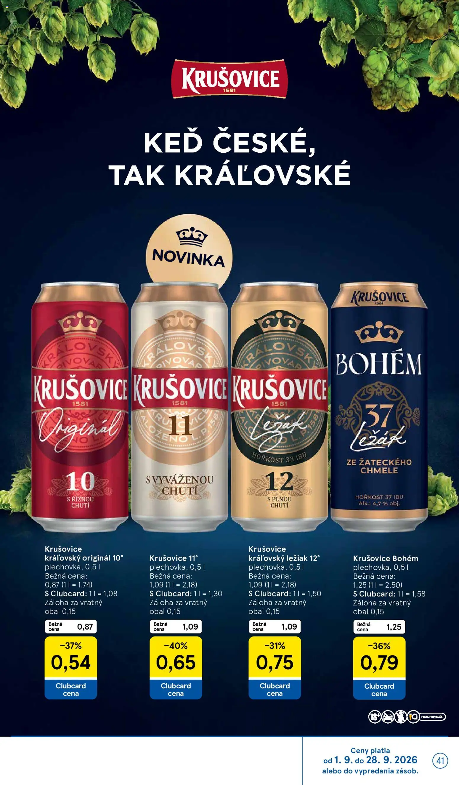 Nové Tesco akcie – leták je platný od 16.09.2026 | Strana: 41